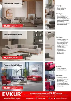 Evkur Katalog - 01.09.2025 tarihinden itibaren geçerlidir | Sayfa: 6 | Ürünler: Koltuk, Krem, Koltuk takımı