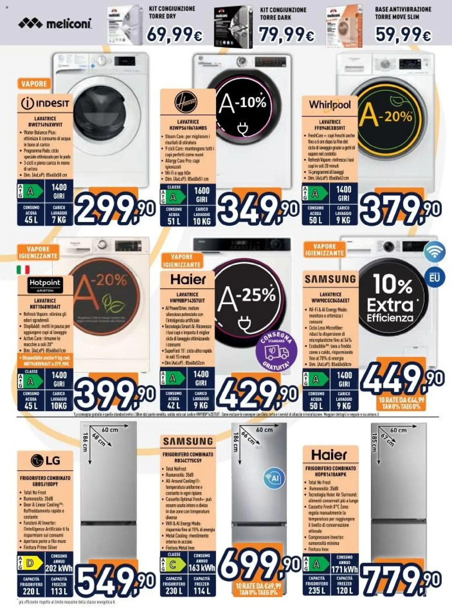 Volantino Unieuro del 20.03.2026 | Pagina: 26 | Prodotti: Compressore, Lavatrice, Frigorifero, Samsung