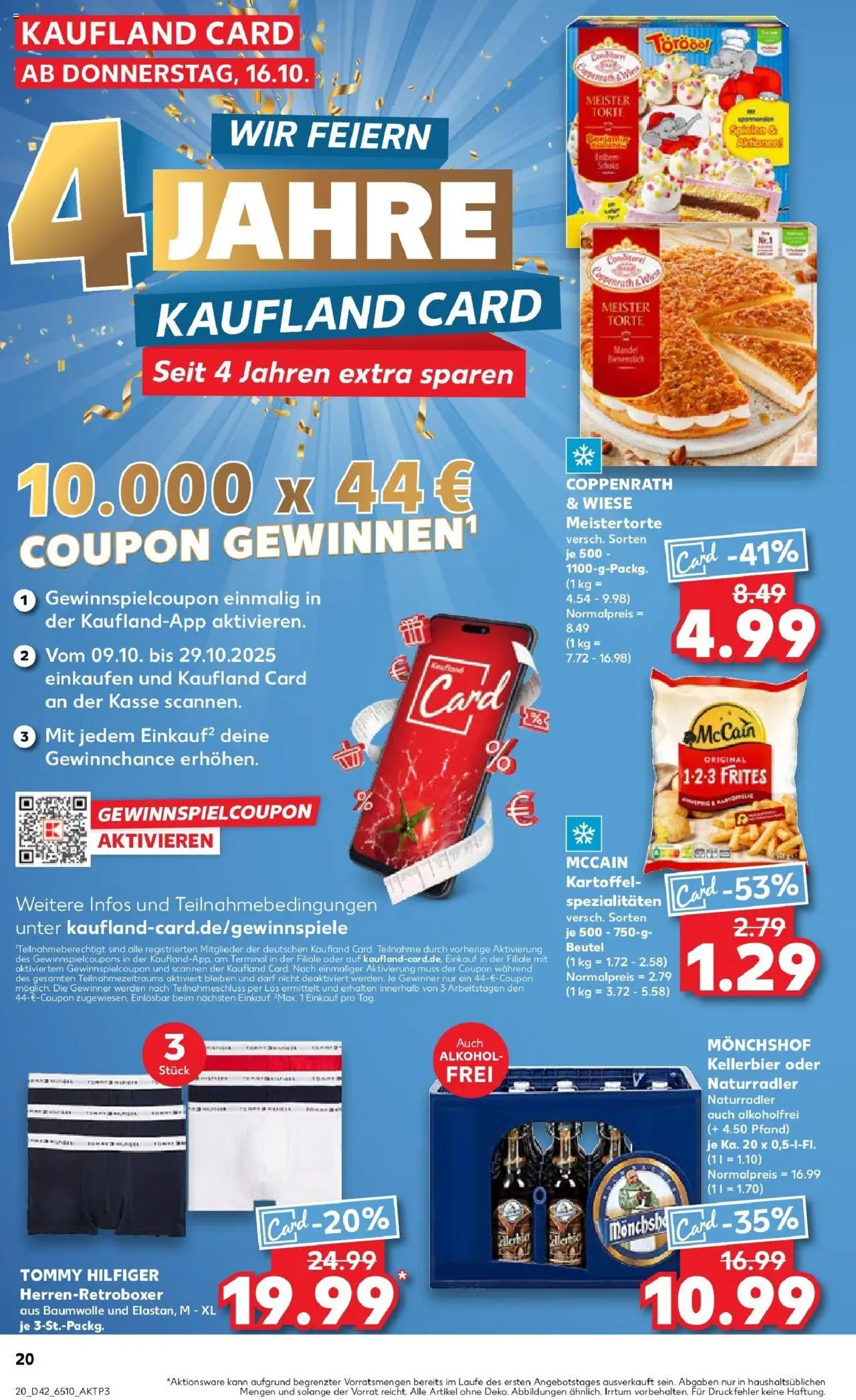 Kaufland prospekt Neuss	 – gültig ab 15.10.2025 | Seite: 20 | Produkte: Monchshof, McCain