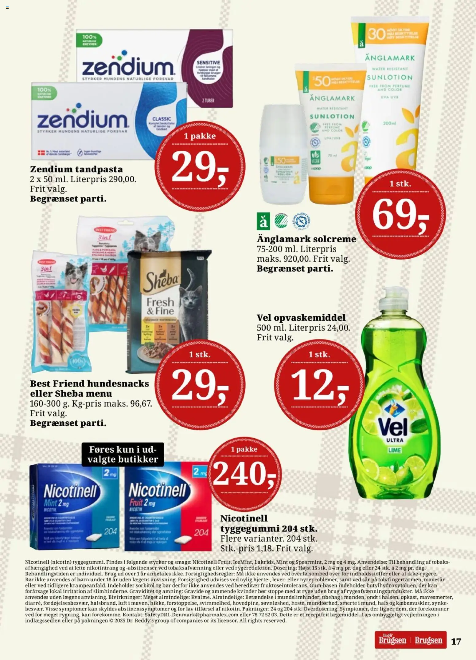 Dagli'Brugsen tilbudsavis – gyldig fra 10.04.2026 | Side: 19 | Produkter: Solcreme, Tandpasta, Opvaskemiddel, Lime