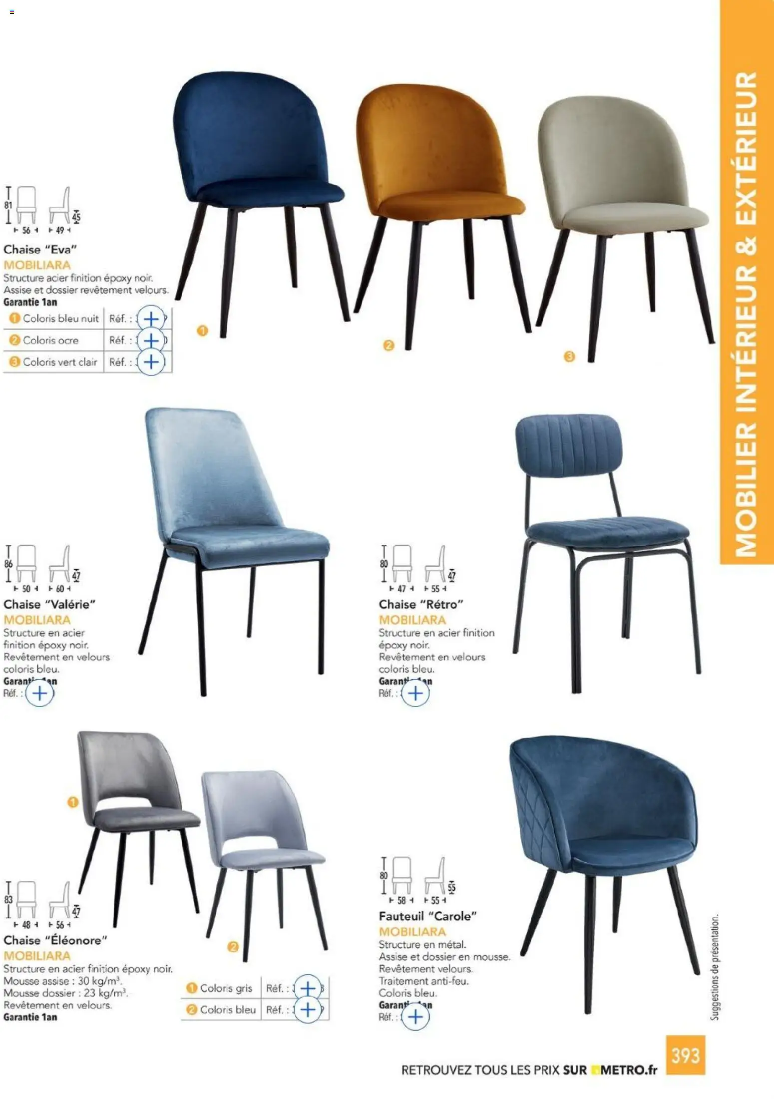 {H1} | Page: 393 | Produits: Mousse, Fauteuil, Chaise