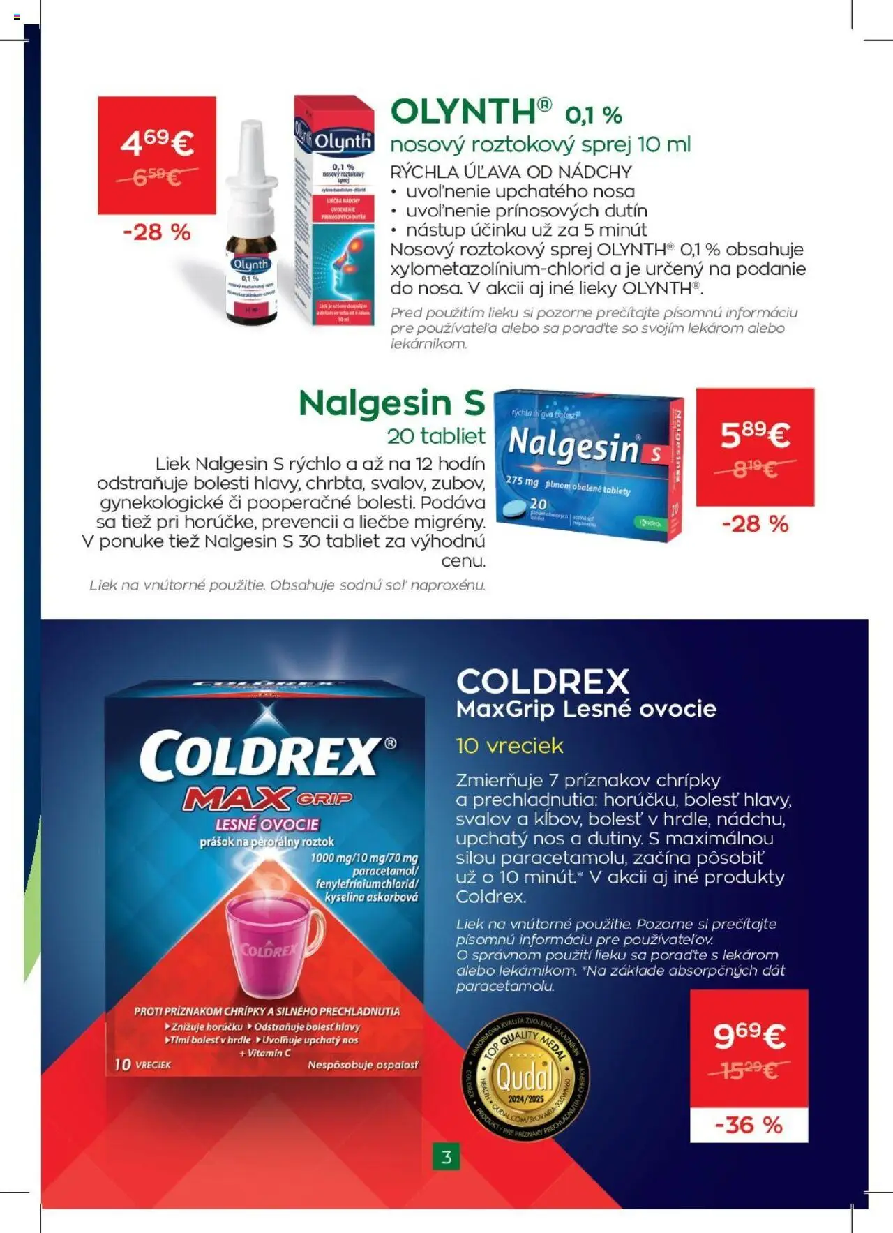 Nové Schneider lekáreň akcie – leták je platný od 01.10.2025 | Strana: 3 | Produkty: Soľ, Ovocie
