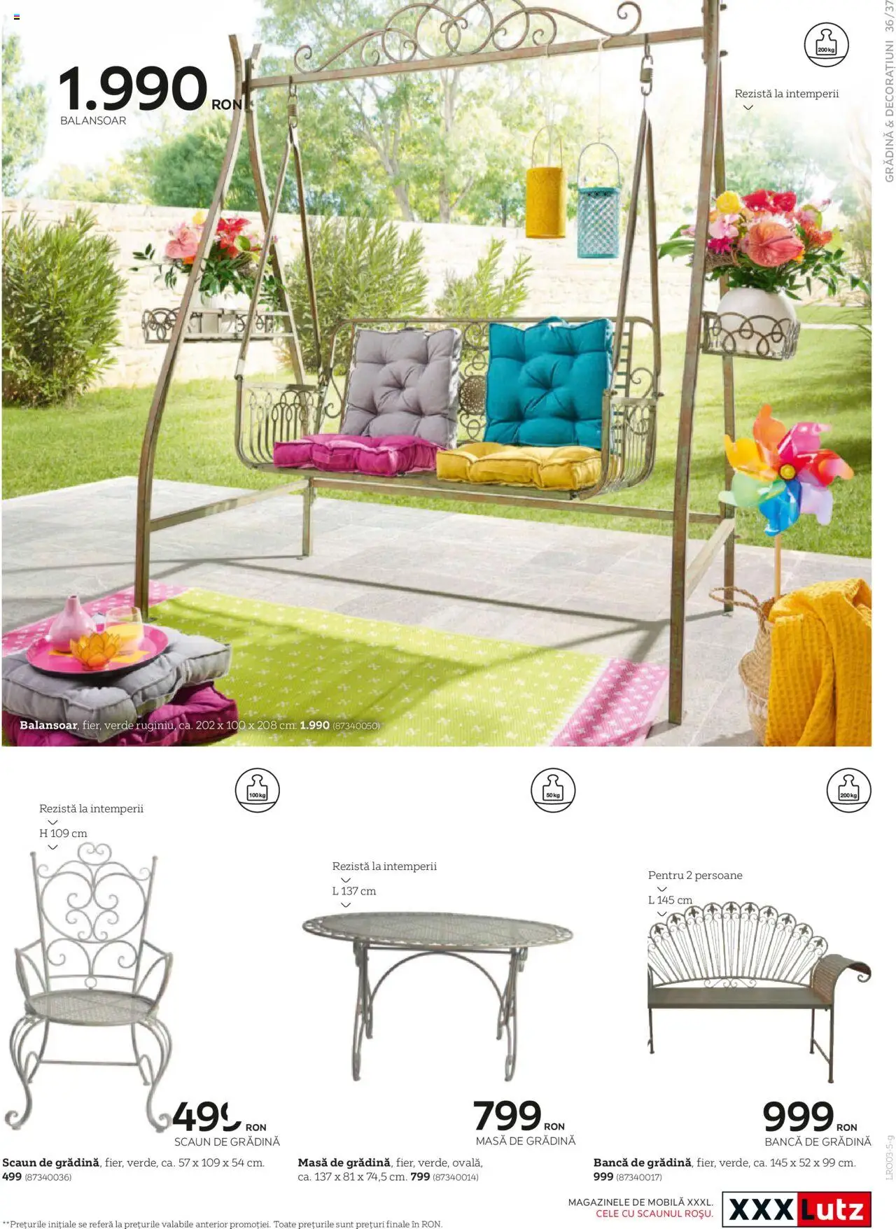 XXXLutz catalog - Grădină – valabil de la 10.03.2025 | Pagină: 37 | Produse: Masă, Scaun, Balansoar, Bancă