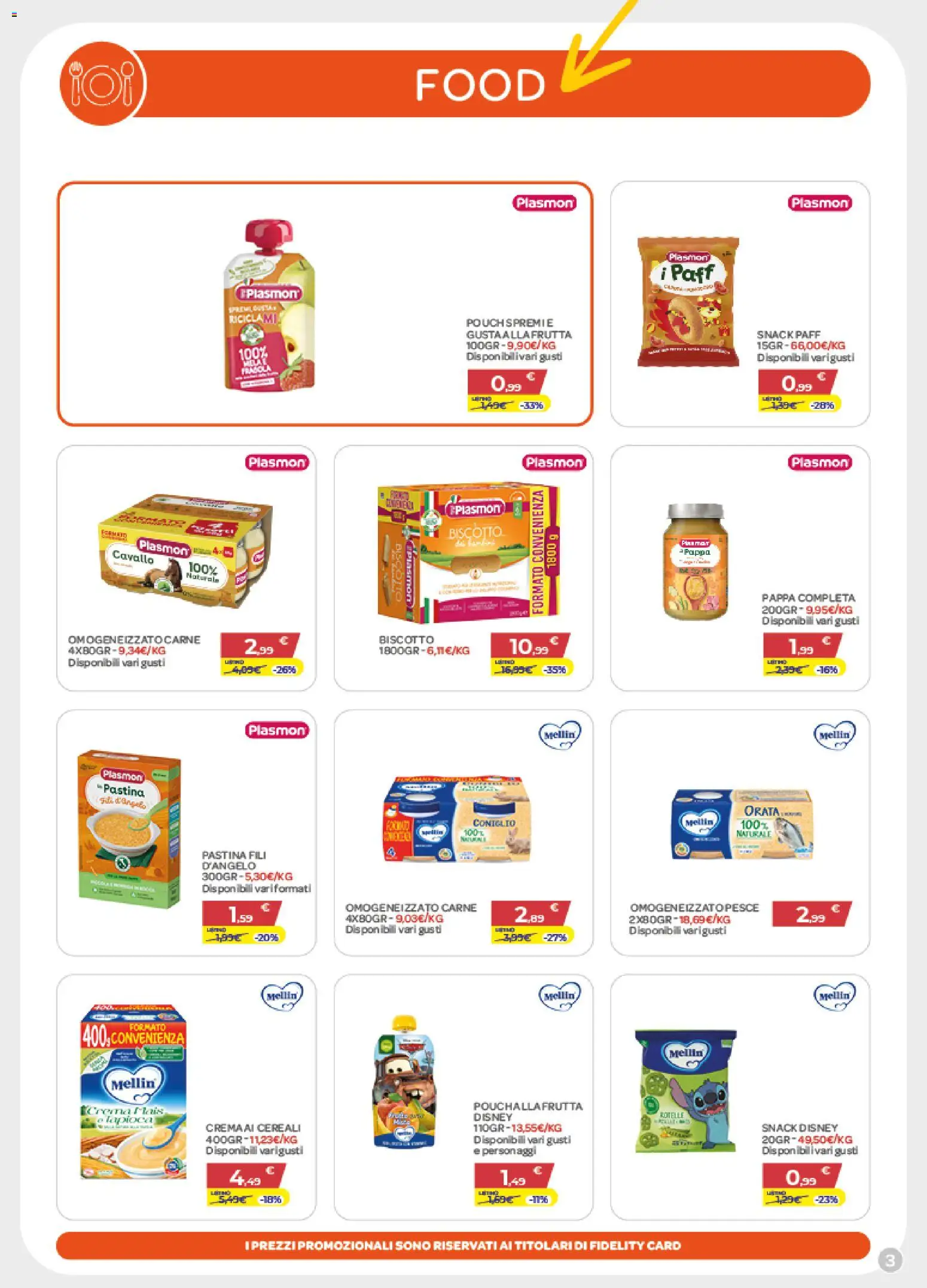 Volantino Bimbo store del 09.01.2026 | Pagina: 3 | Prodotti: Cereali, Orata, Mais