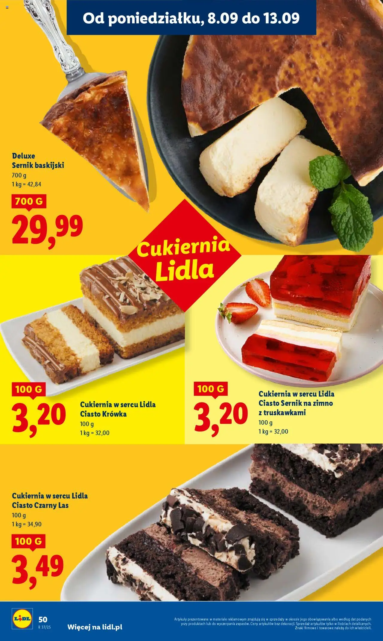 Lidl Gazetka od 08.09.2025 | Strona: 54 | Produkty: Ciasto krówka, Ciasto, Krowka