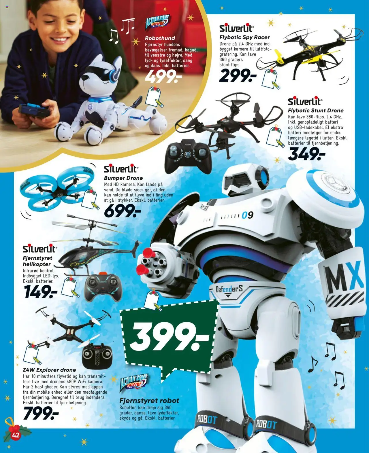 Bilka tilbudsavis – gyldig fra 10.10.2025 | Side: 42 | Produkter: Robot, Batterier, Lyd, Kamera