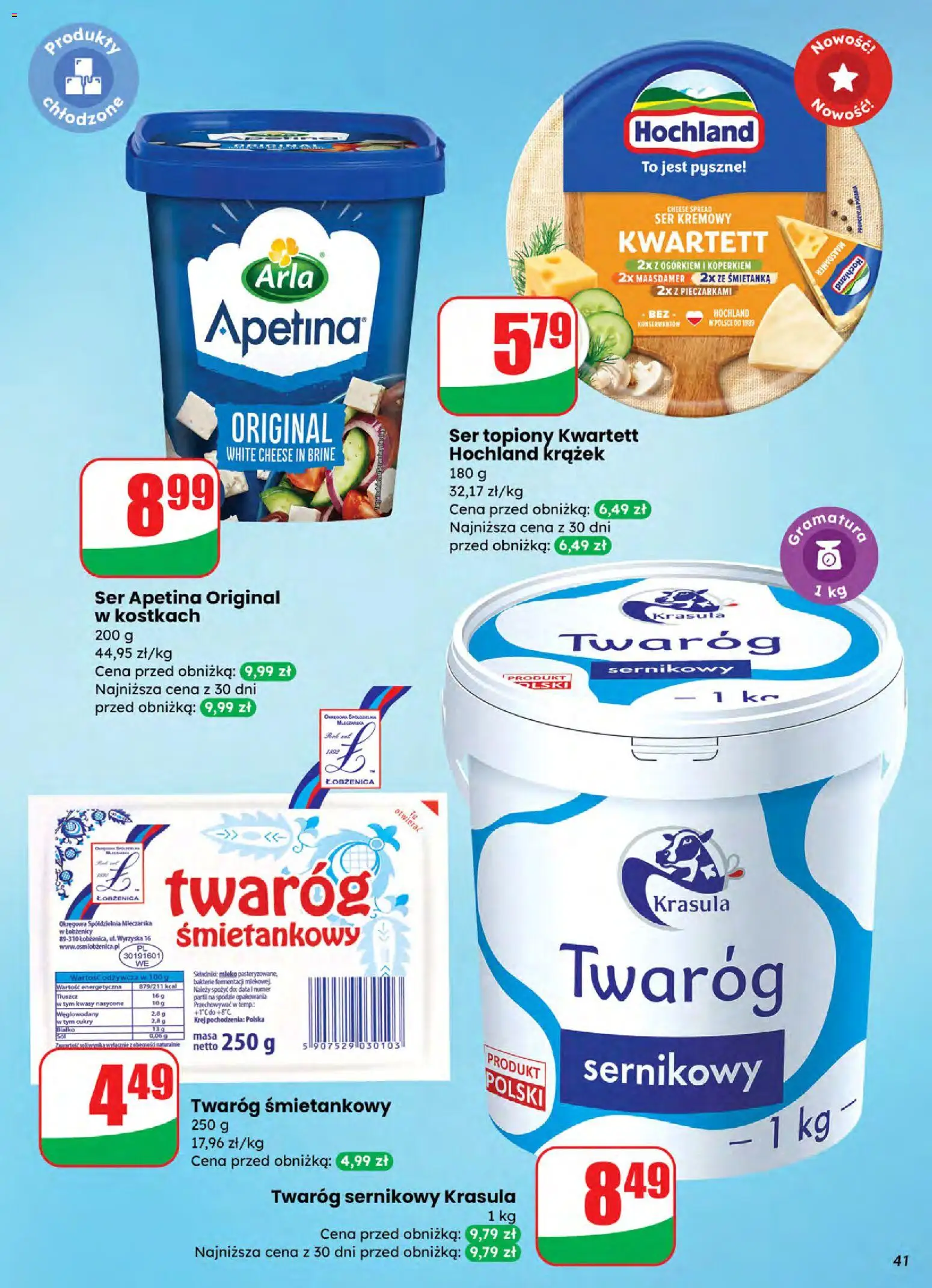 Dino Gazetka od 05.11.2025 | Strona: 41 | Produkty: Mleko, Ser, Twaróg, Twaróg śmietankowy