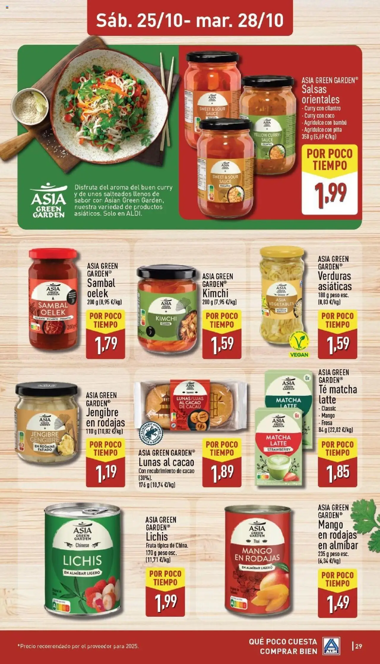Aldi folleto Canarias │ válido desde el 20.10.2025 | Página: 29 | Productos: Τυρόπιτα, Piña, Té, Peso
