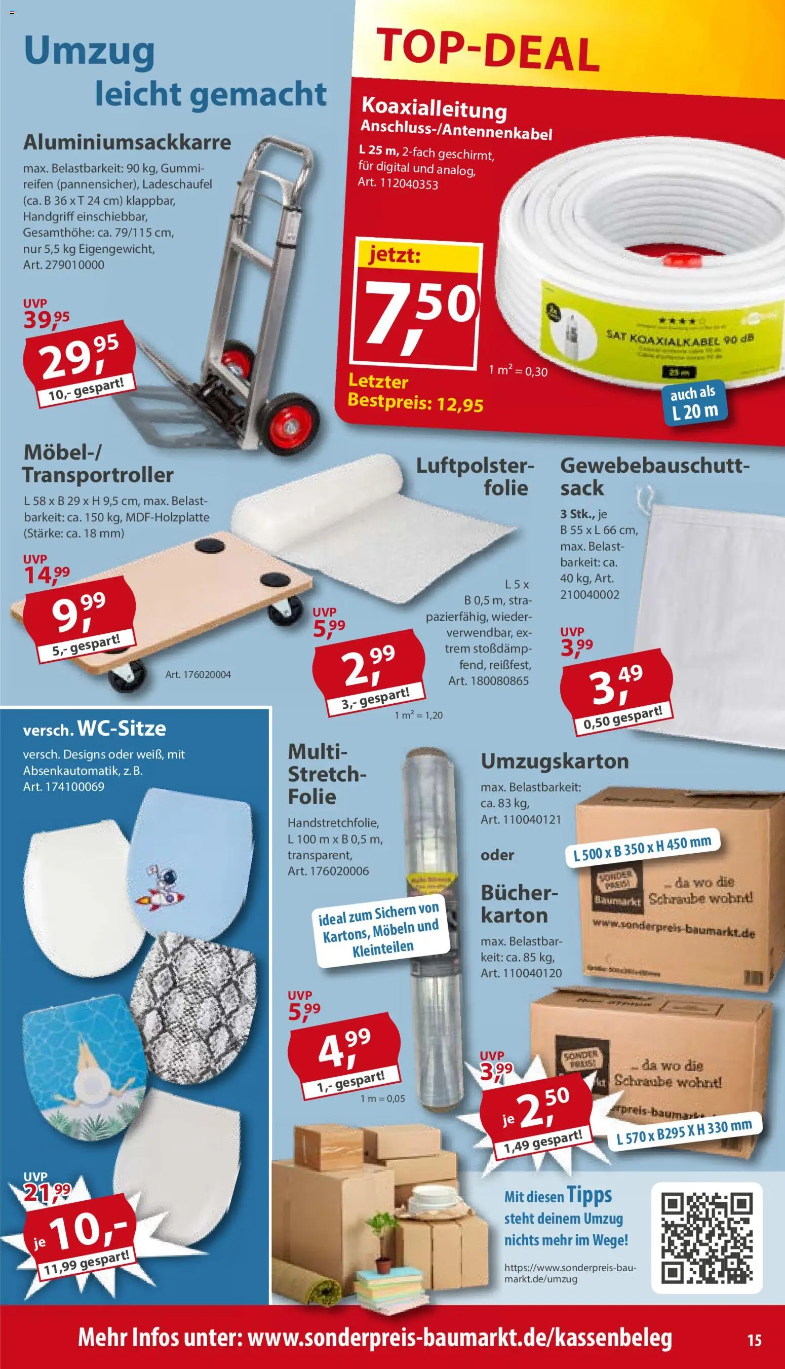 Sonderpreis Baumarkt Prospekt 	 – gültig ab 11.04.2026 | Seite: 15