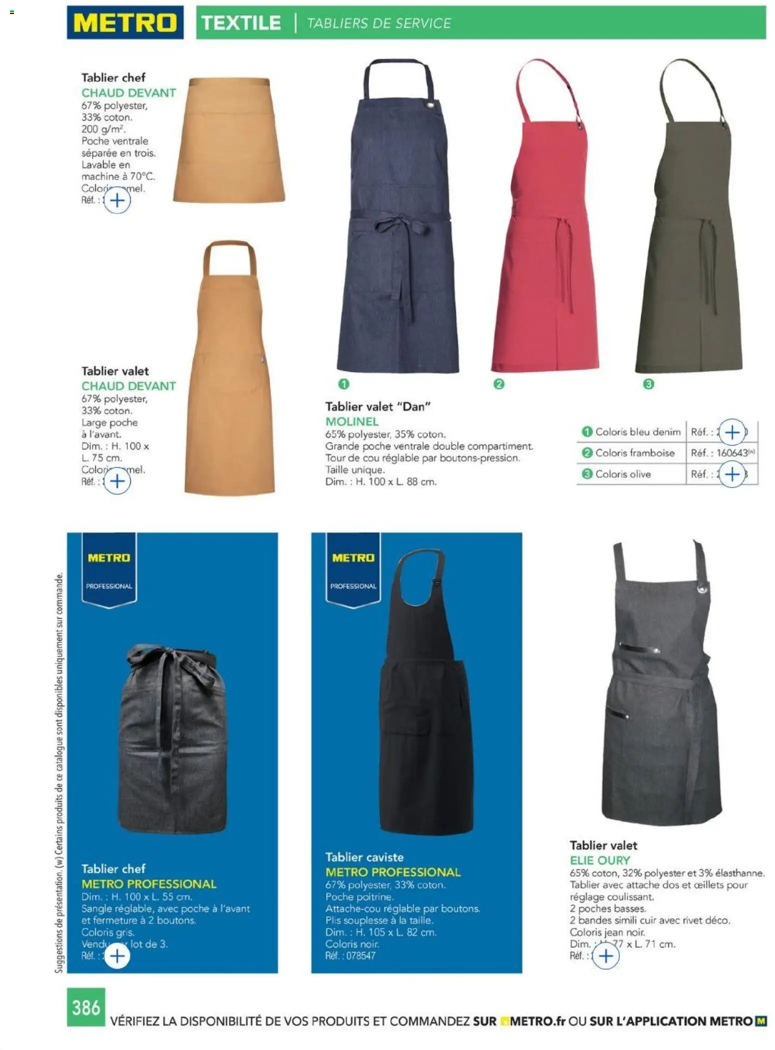 {H1} | Page: 386 | Produits: Framboise, Olive, Tablier, Coton