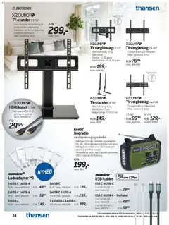 Thansen - Tilbudsavis gyldig fra 29.04.2026 | Side: 29 | Produkter: Powerbank, TV, HDMI kabel, Batteri