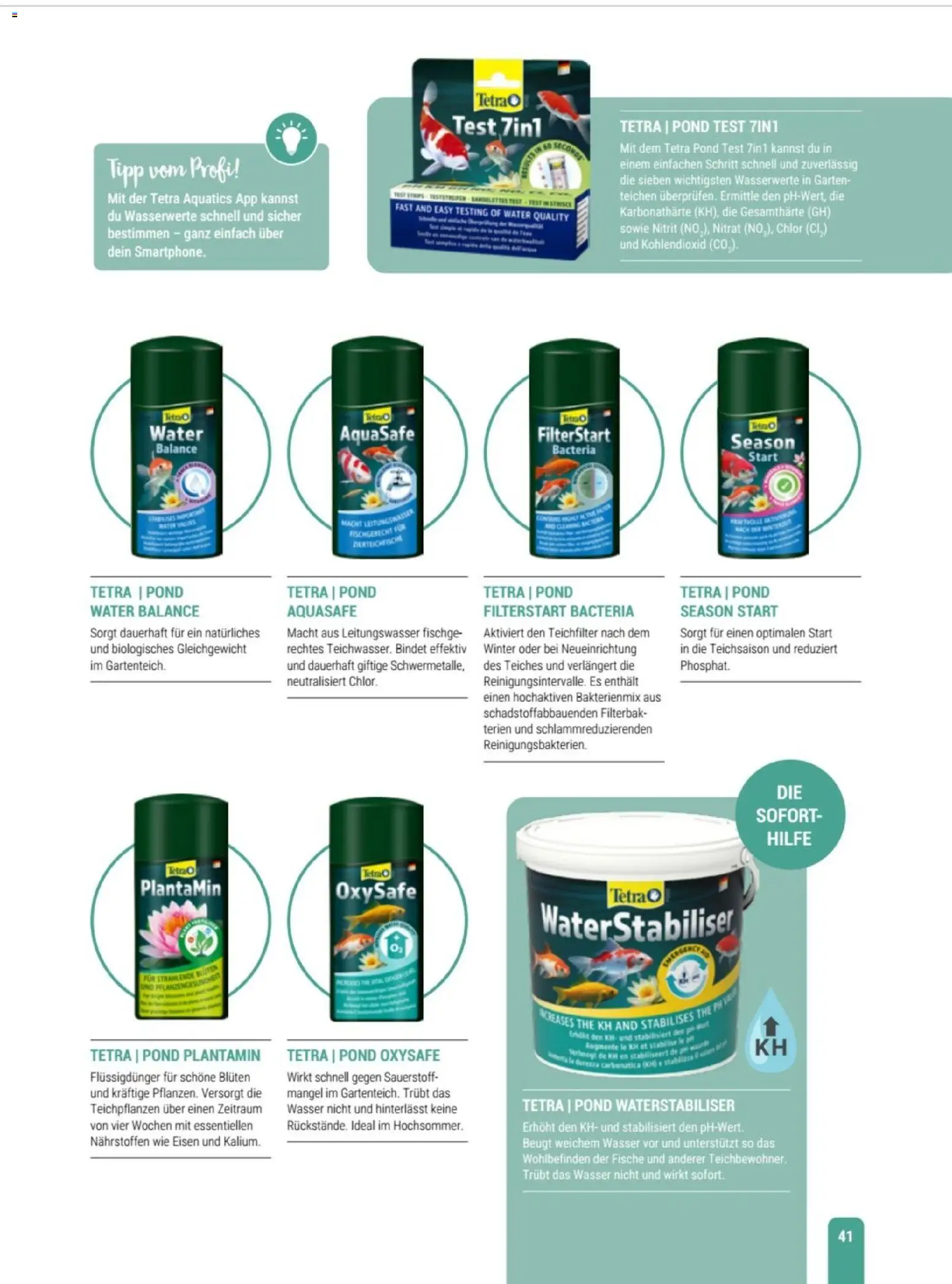 zookauf Themenkatalog Teich – gültig ab 23.03.2026 | Seite: 41 | Produkte: Wasser