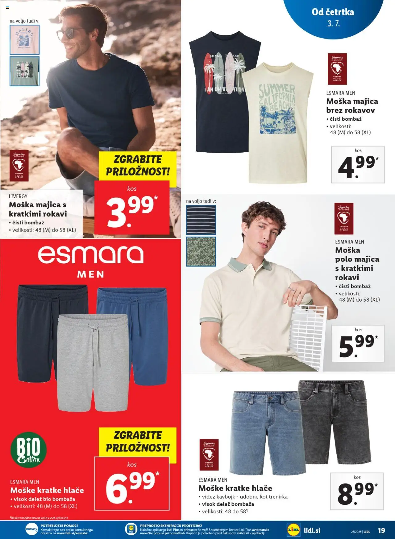 Lidl - Maribor │ velja od 03.07.2025 | Stran: 29 | Izdelki: Trenirka, Majica brez rokavov, Hlace, Kratke hlace
