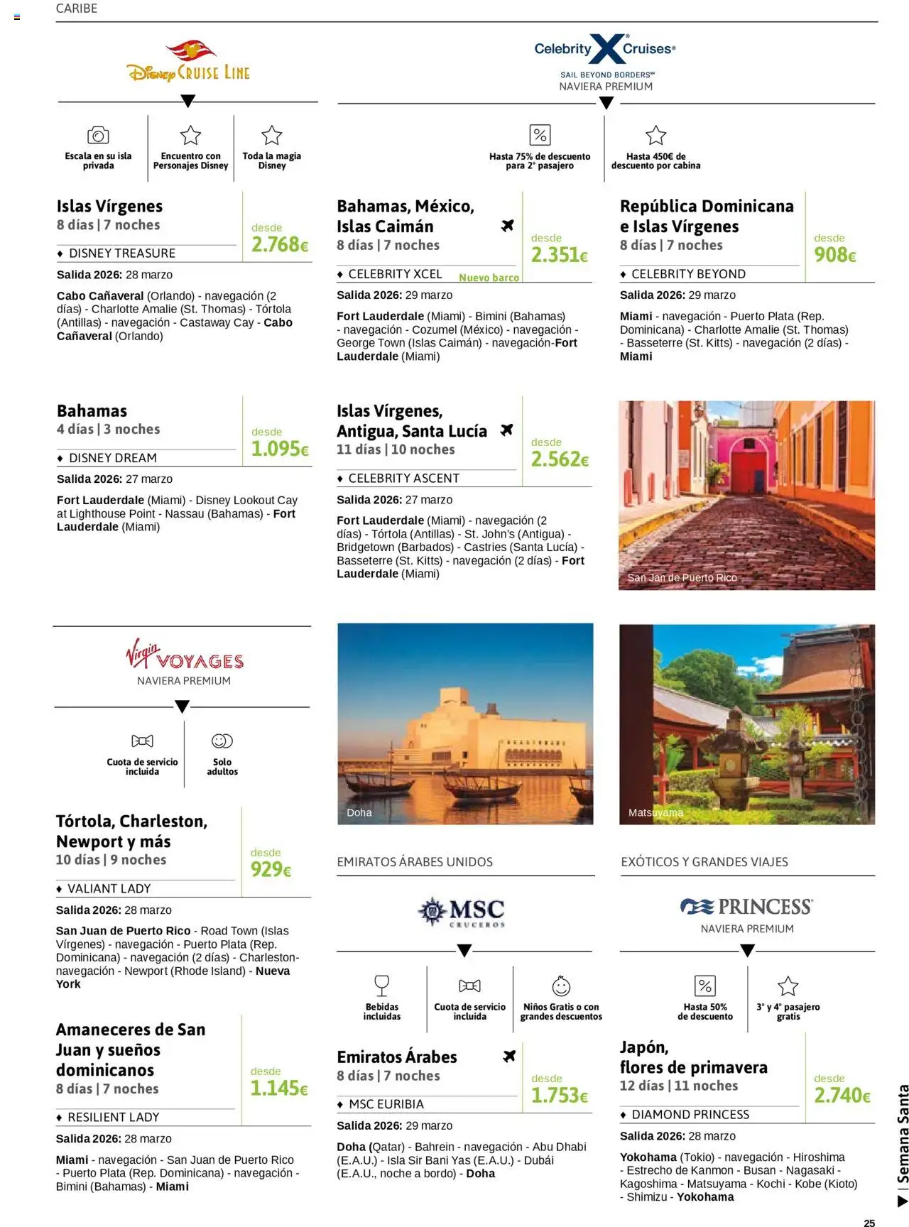 Viajes El Corte Inglés - Crucero Fantástico │ válido desde el 16.09.2025 | Página: 25 | Productos: Navegación