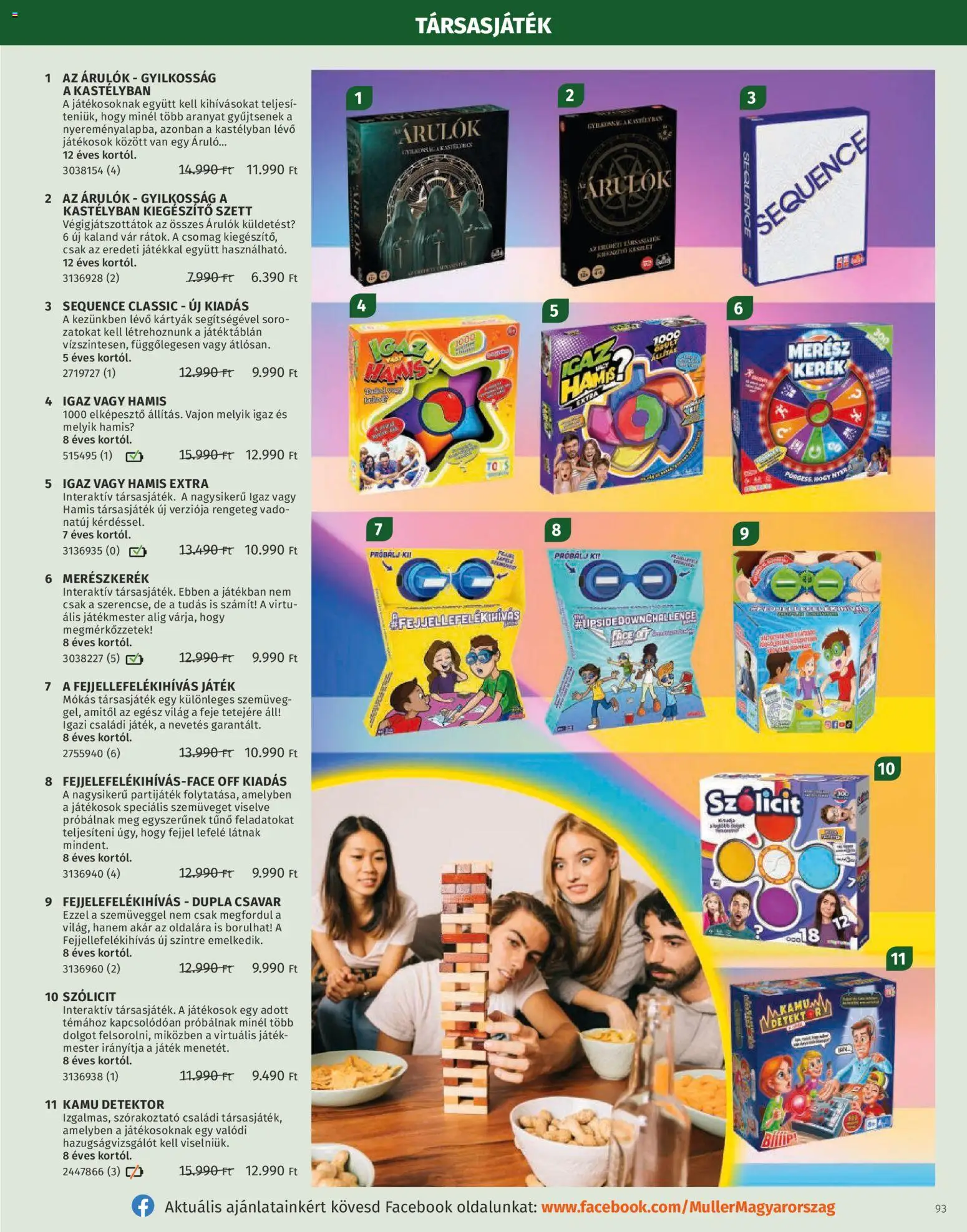 Müller akciós ujság - amely érvényes a következő dátumtól: 27.10.2025 | Oldal: 93 | Termékek: Szemüveg, Játék, Csavar, Társasjáték