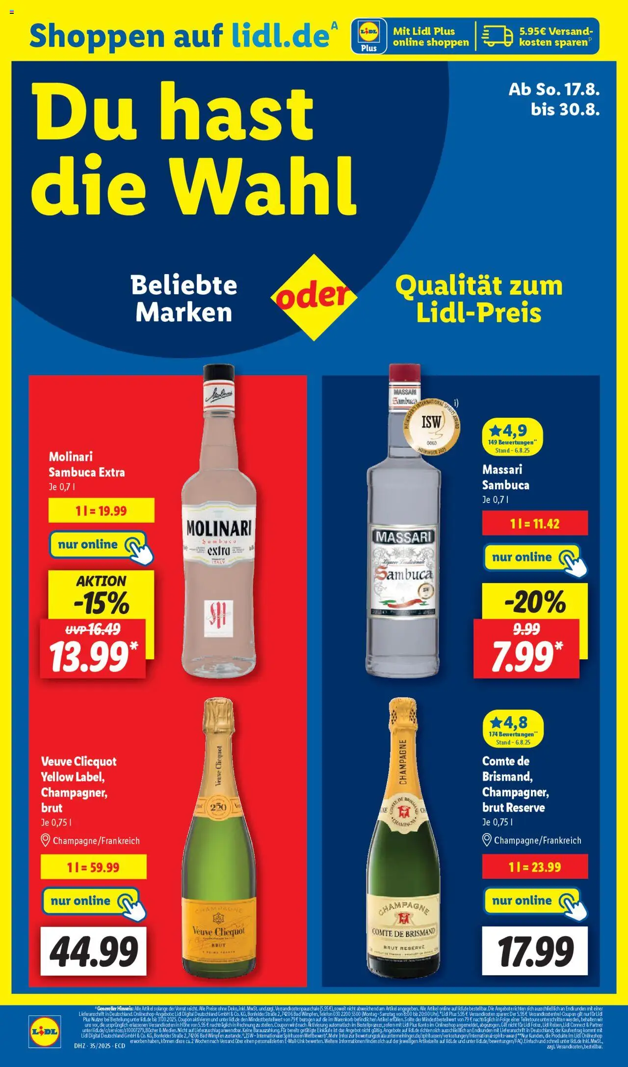 Lidl Prospekt 	 - gültig ab dem 25.08.2025 | Seite: 68 | Produkte: Bad, Sambuca
