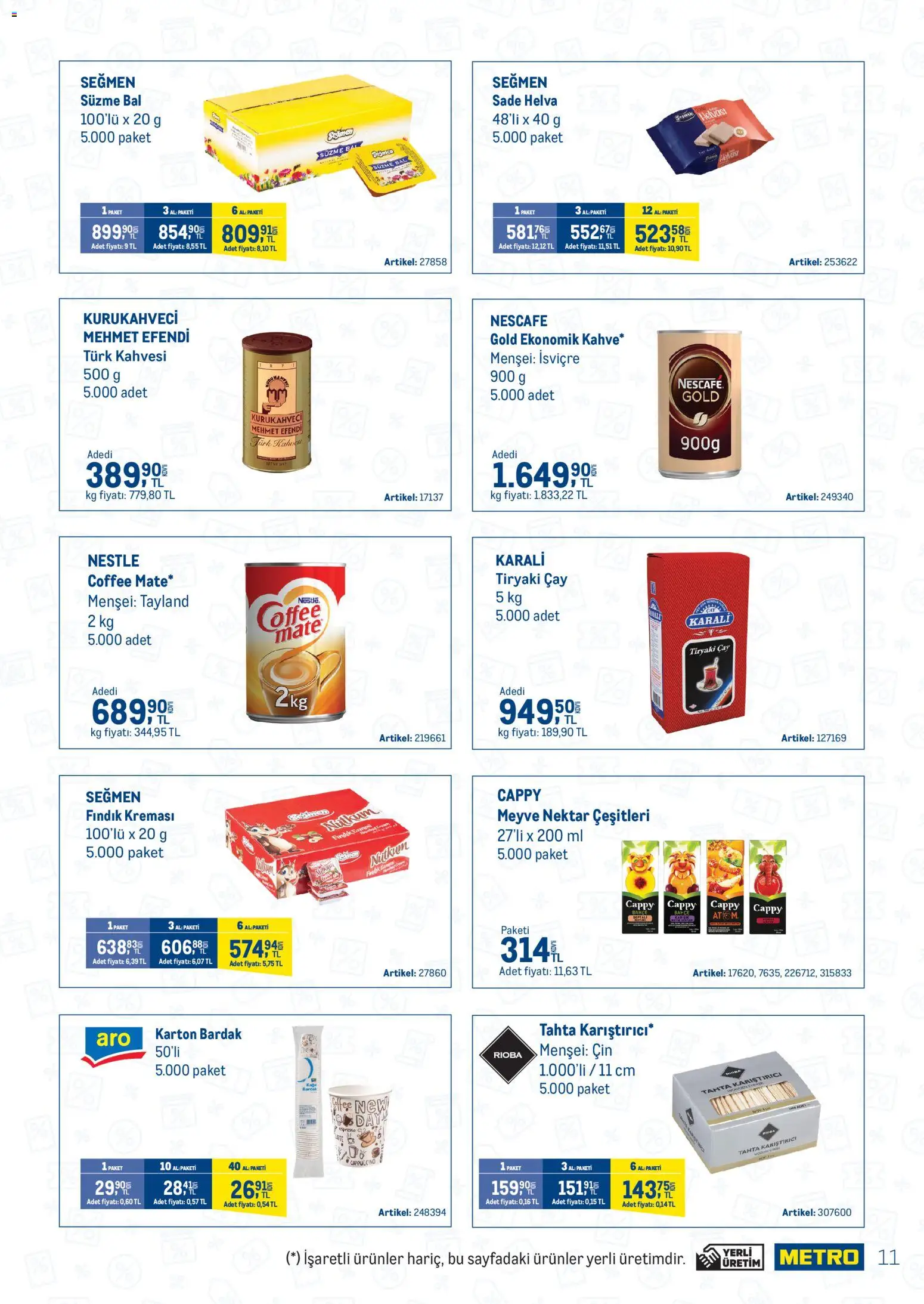 Metro - İşletmelerin En Temel İhtiyaçları Metro'da Çok Avantajlı - 28.10.2025 tarihinden itibaren geçerlidir | Sayfa: 11 | Ürünler: Karıştırıcı, Çay, Meyve, Zselatin
