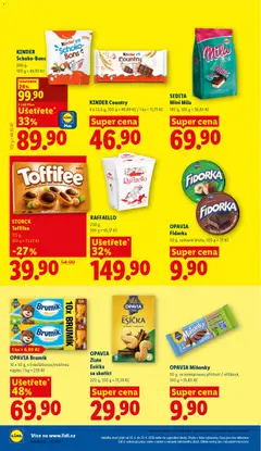 Náhled letáku STORCK Toffifee, 125 g od 20.04.2026 | Strana: 16 | Produkty: Toffifee, Esíčka, Mila, Fidorka