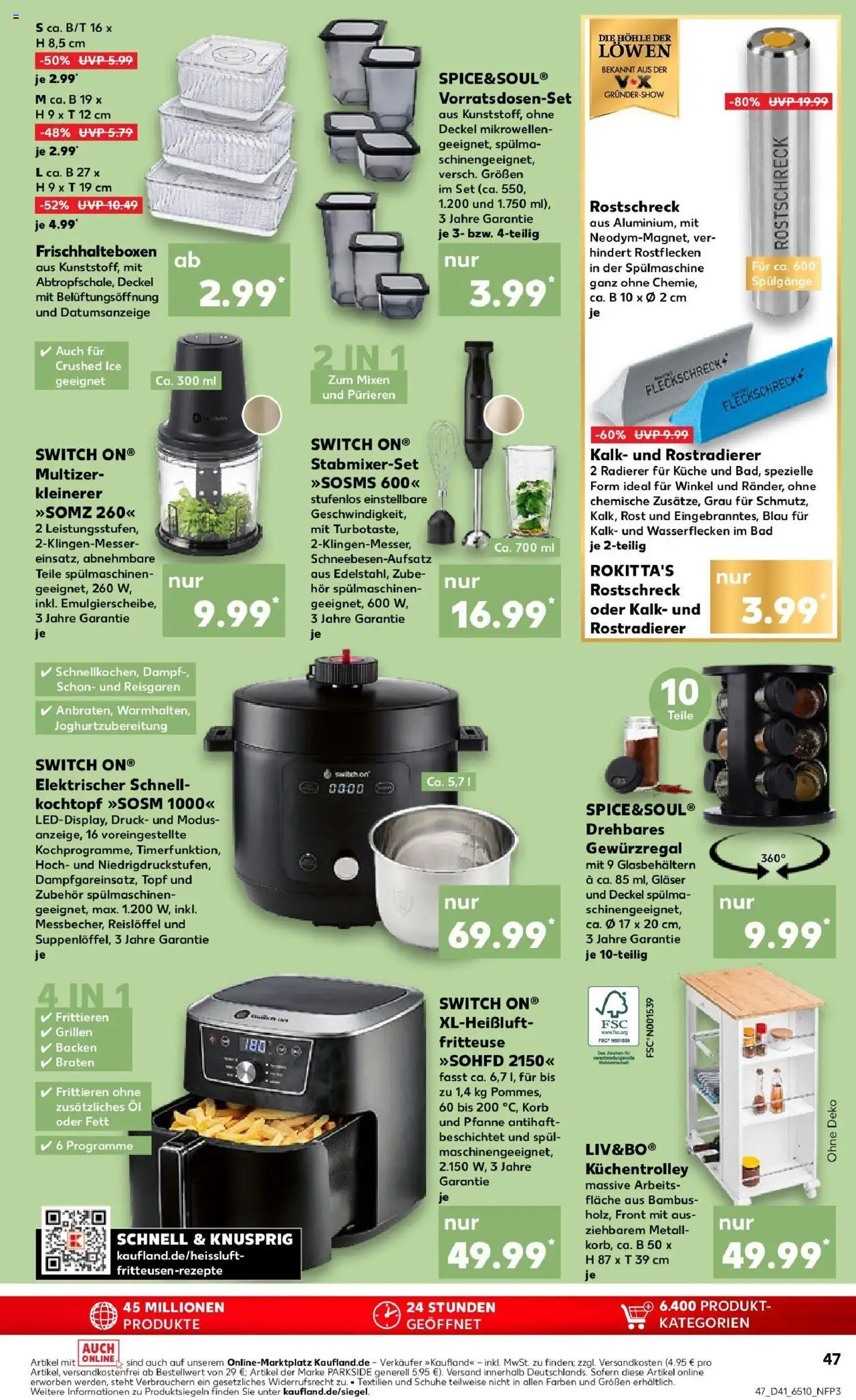 Kaufland prospekt Emmerich Am Rhein	 – gültig ab 09.10.2025 | Seite: 47 | Produkte: Öl, Bad, Küche, Fritteuse