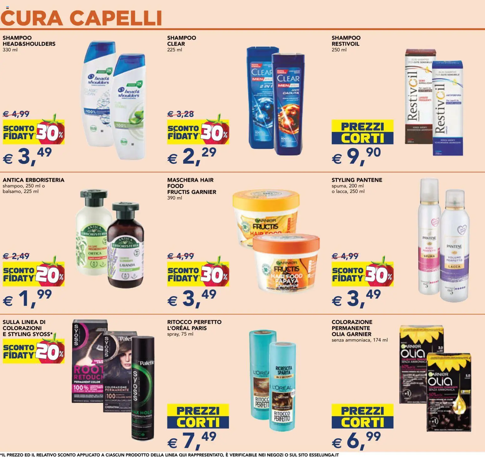 Volantino Esselunga S del 29.01.2026 | Pagina: 11 | Prodotti: Shampoo, Maschera, Lacca