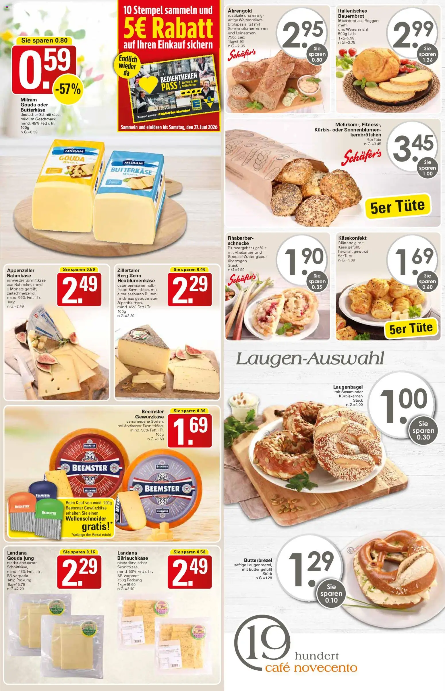 WEZ Prospekt 	 – gültig ab 27.04.2026 | Seite: 5 | Produkte: Mehl, Käse, Gouda, Rhabarber