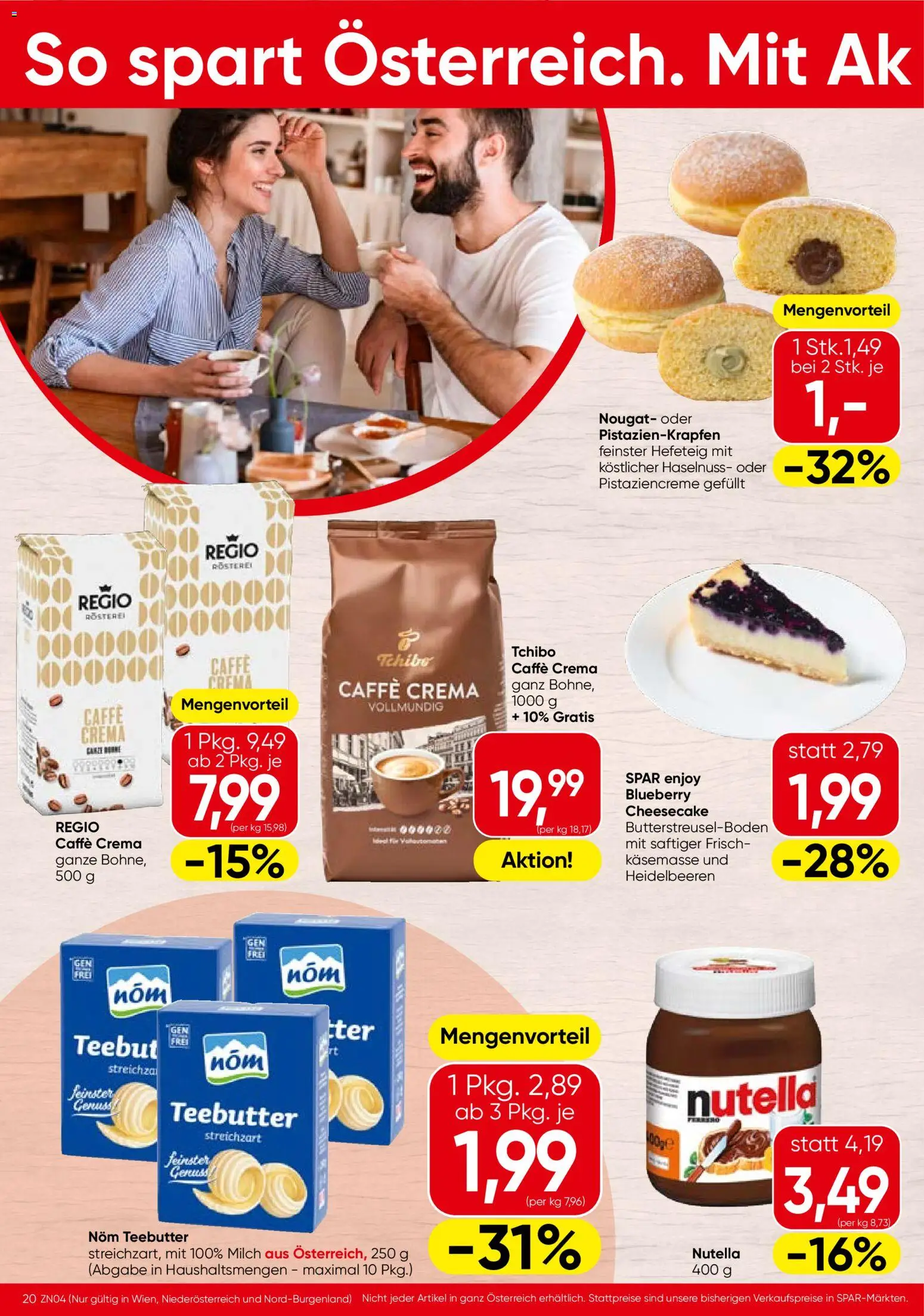 Spar Flugblatt - Burgenland gültig ab 29.01.2026 | Seite: 20 | Produkte: Milch
