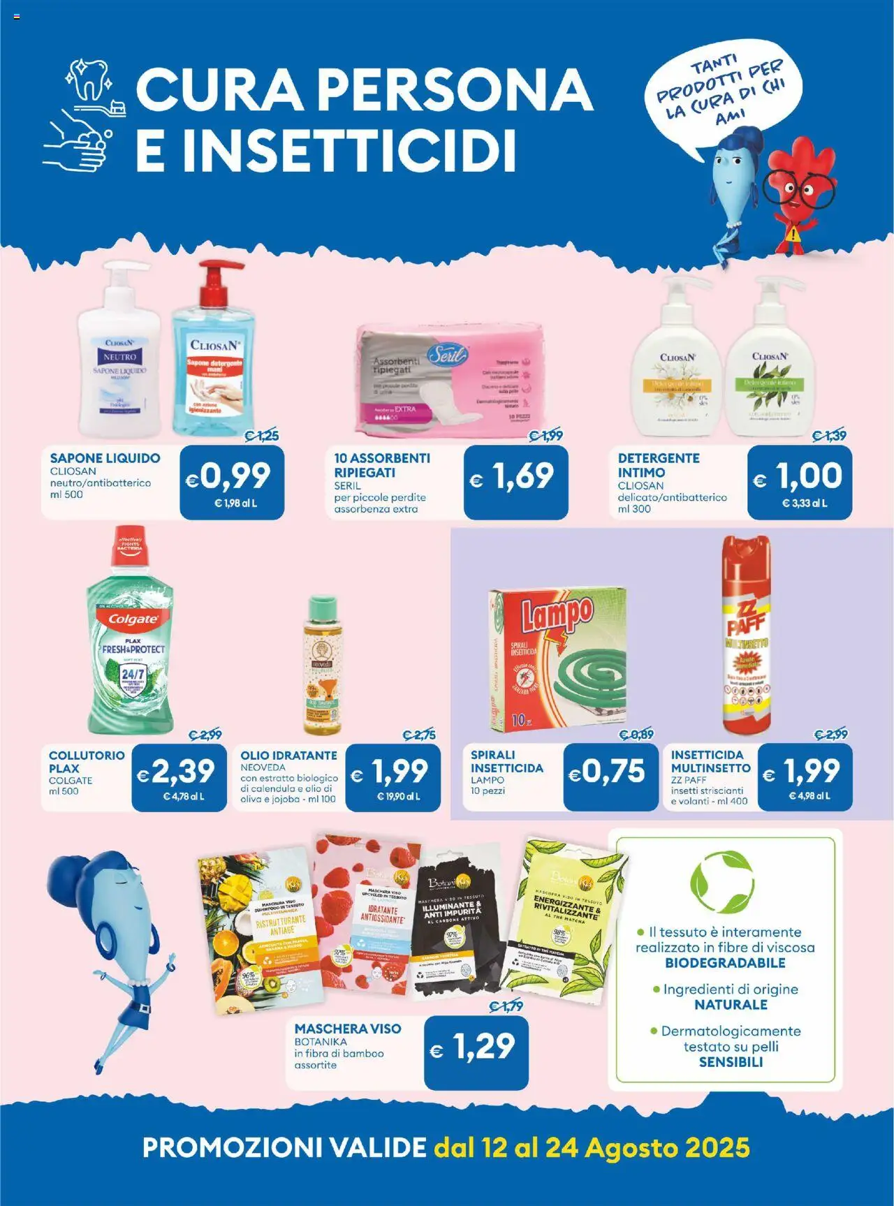 Volantino MD Discount del 12.08.2025 | Pagina: 23 | Prodotti: Detergente, Maschera viso, Intimo, Insetticida