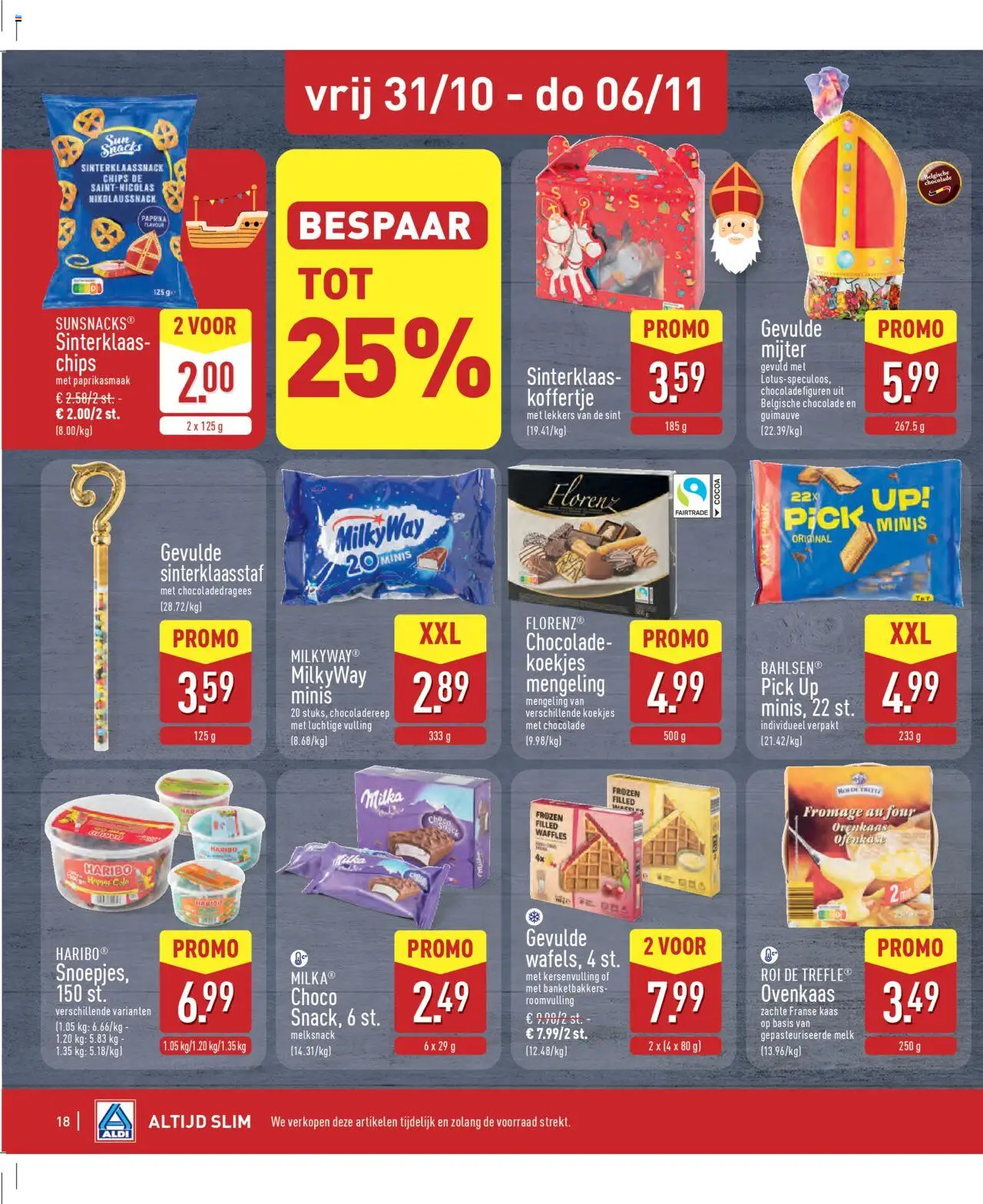 {H1} | Pagina: 18 | Producten: Chips, Koekjes, Melk, Chocolade