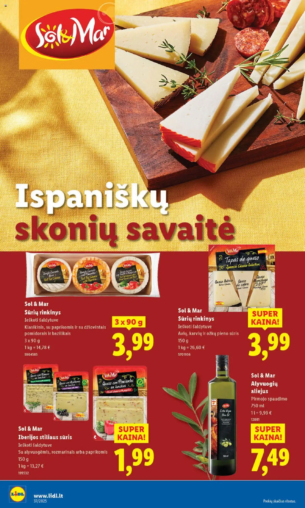 LIDL akcijos nuo 08.09.2025 | Puslapis: 12 | Prekių: Paprika, Sūris, Aliejus