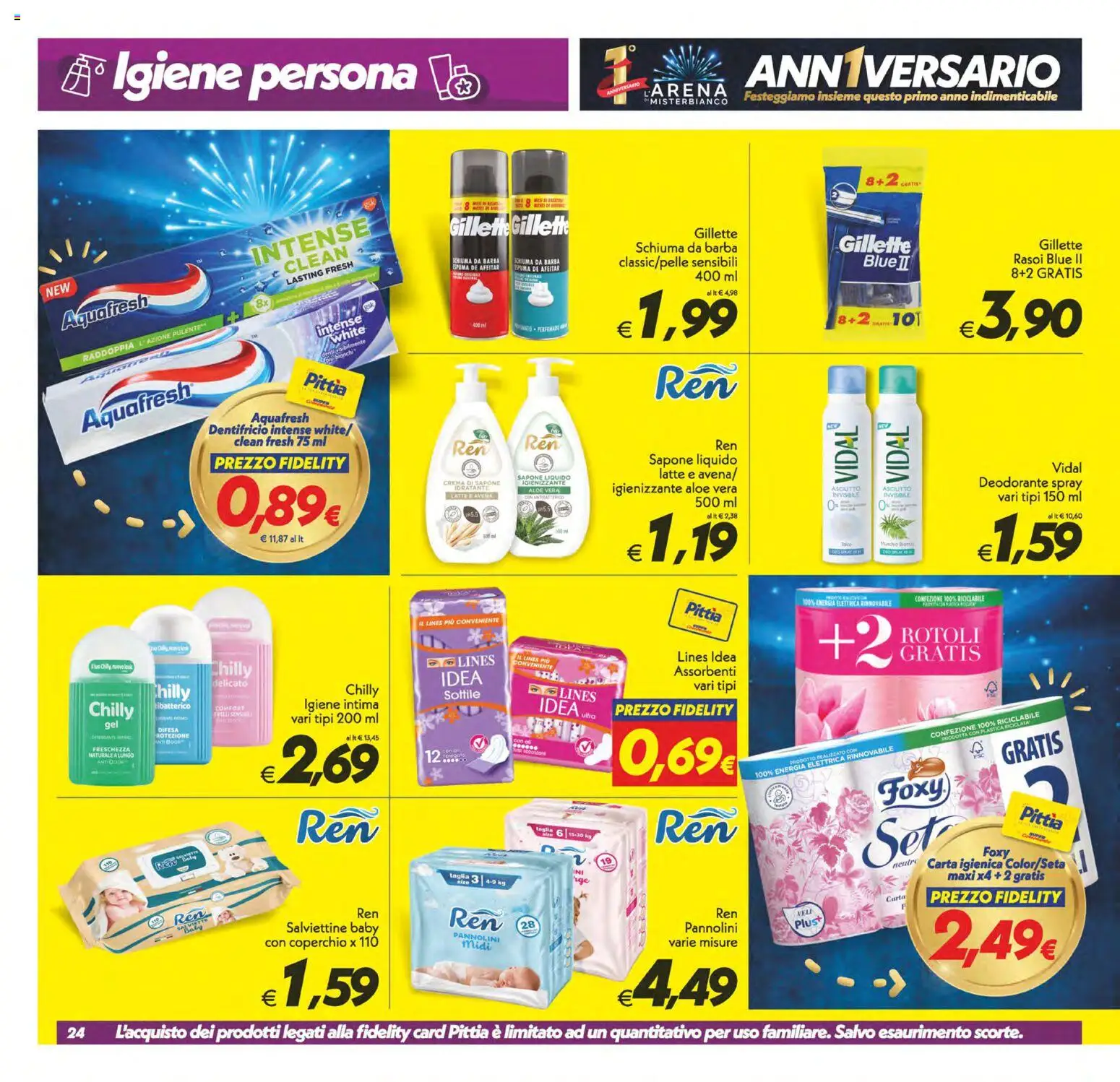 Volantino SuperConveniente del 24.10.2025 | Pagina: 24 | Prodotti: Pannolini, Carta igienica, Deodorante, Dentifricio