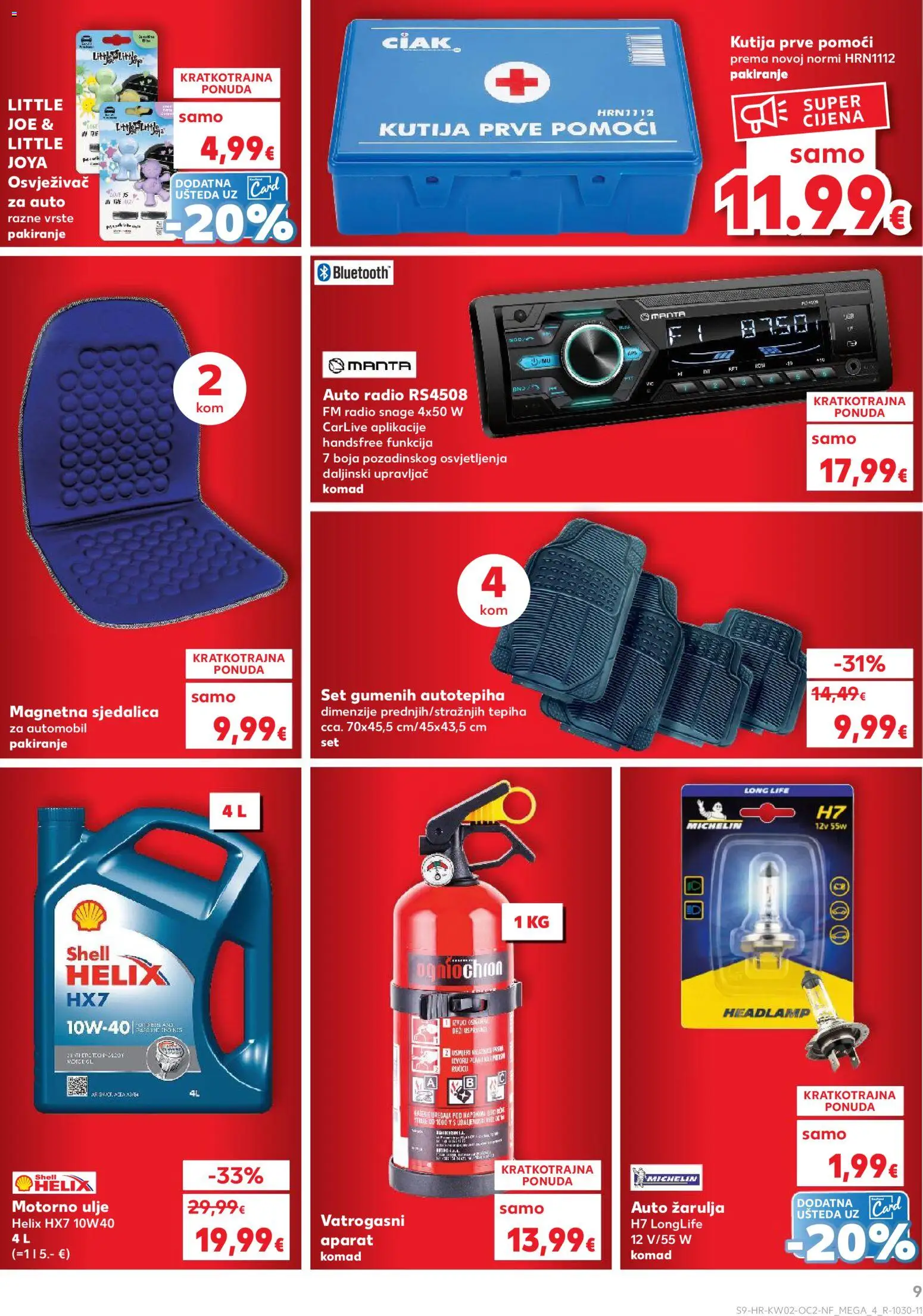 Kaufland katalog | vrijedi od 07.01.2026 | Stranica: 9 | Proizvodi: Kutija, Motorno ulje, Ulje, Radio