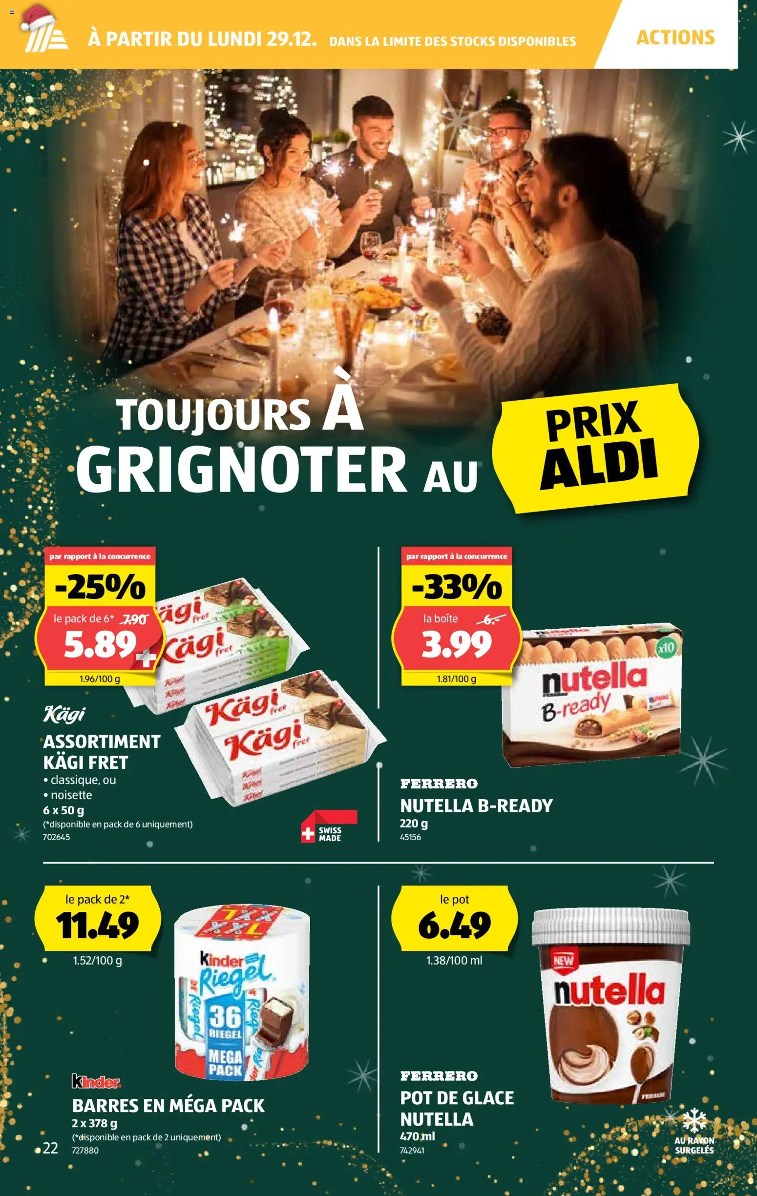 Aldi Aktionen FR – gültig ab 24.12.2025 | Seite: 23 | Produkte: Spabad, Glace
