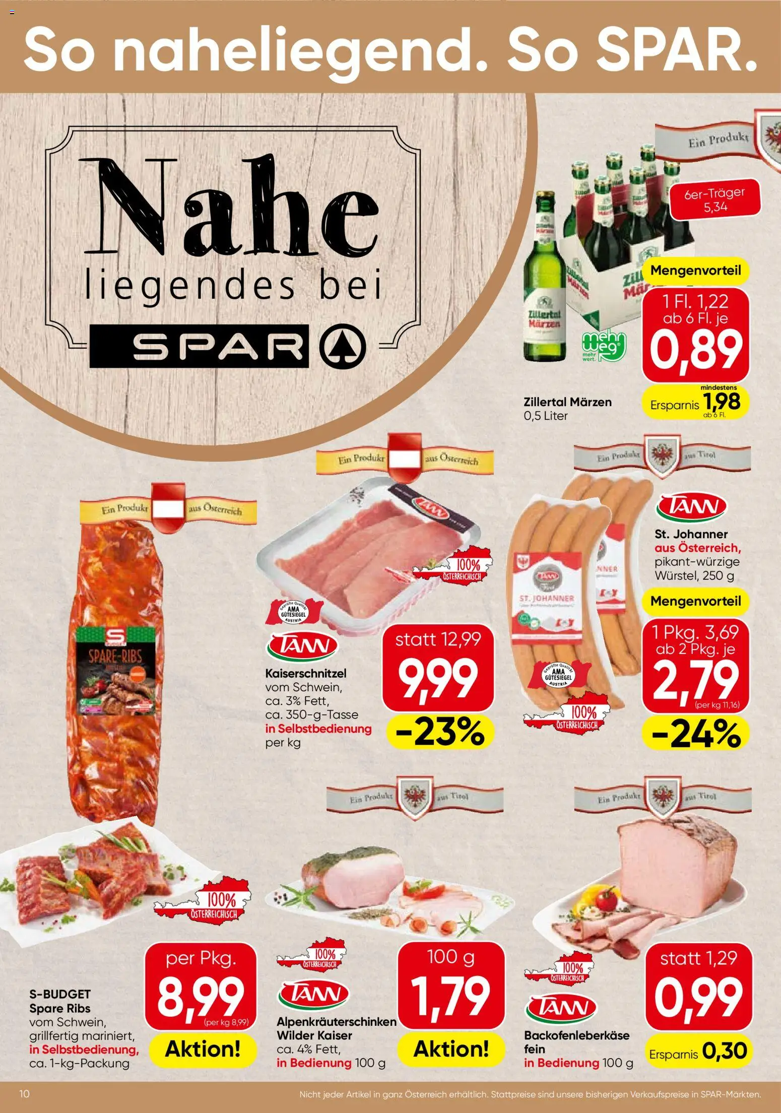 Spar Flugblatt - Tirol gültig ab 09.04.2026 | Seite: 10