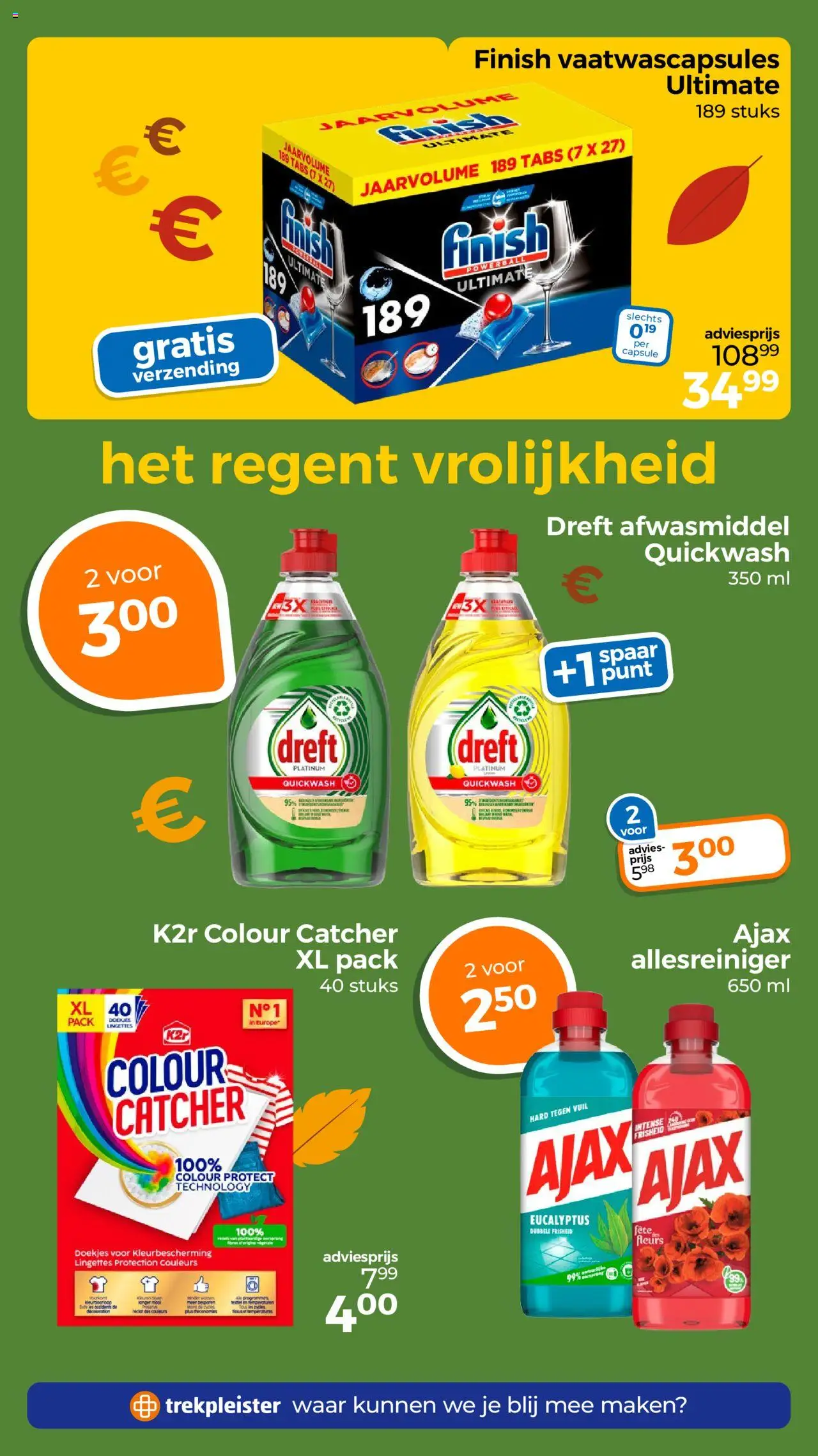 {H1} | Pagina: 40 | Producten: Ostyalap, Allesreiniger, Afwasmiddel, Capsule