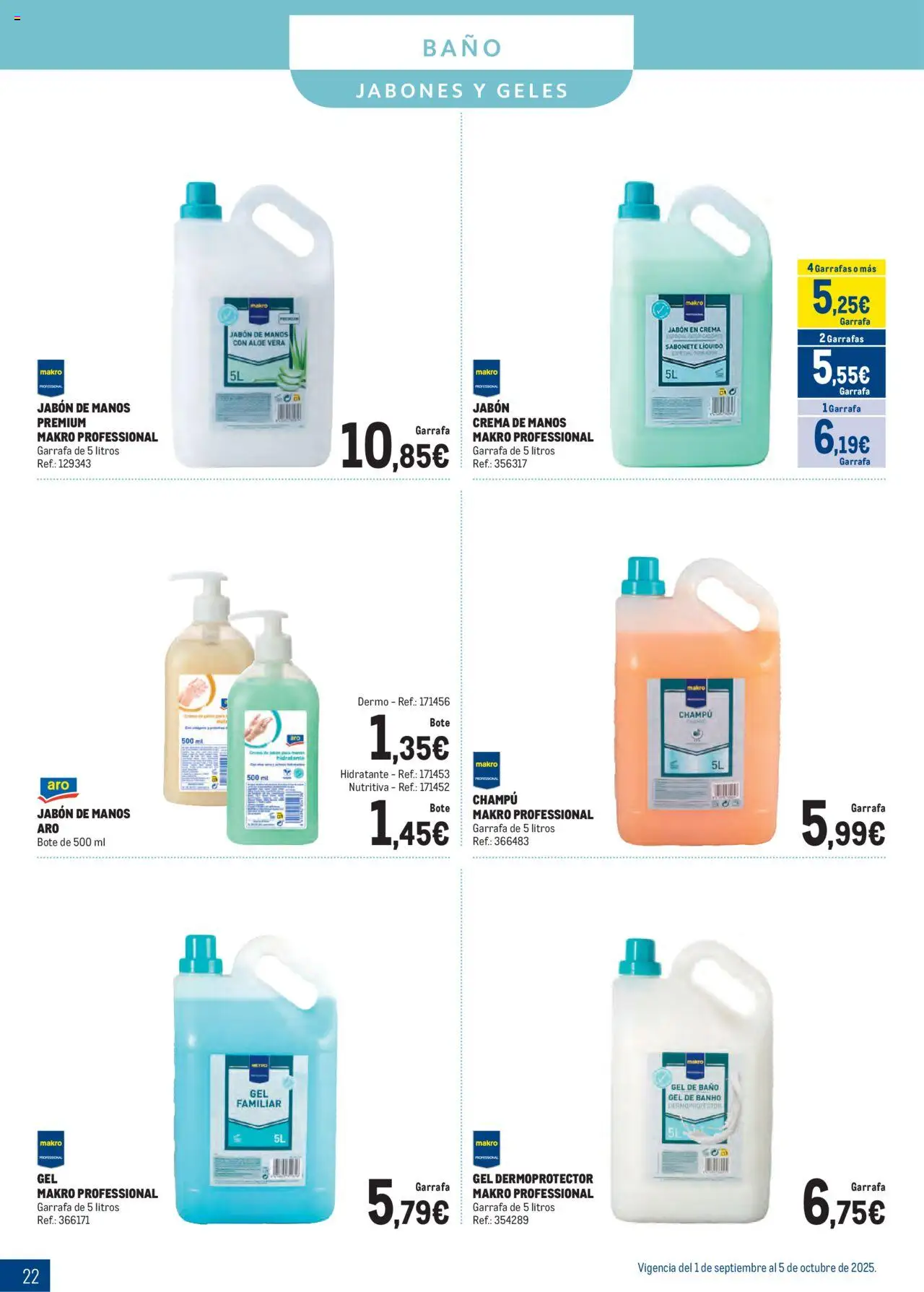 Makro - Especial Limpieza Canarias │ válido desde el 01.09.2025 | Página: 22 | Productos: Champú, Crema de manos, Jabón, Baño