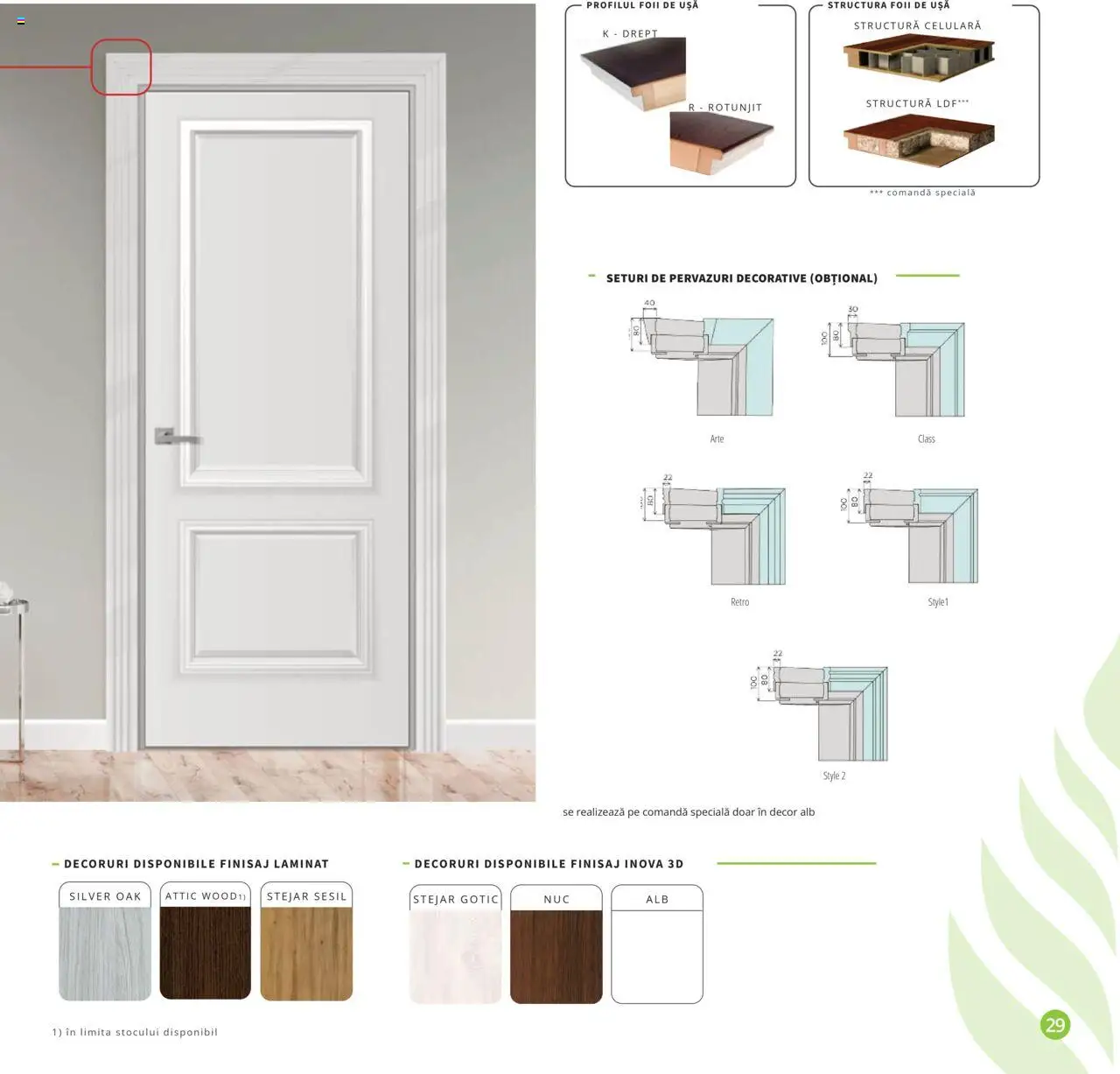 Noul catalog Proges – valabil de la 01.08.2025 | Pagină: 29 | Produse: Delgeç, Ușă