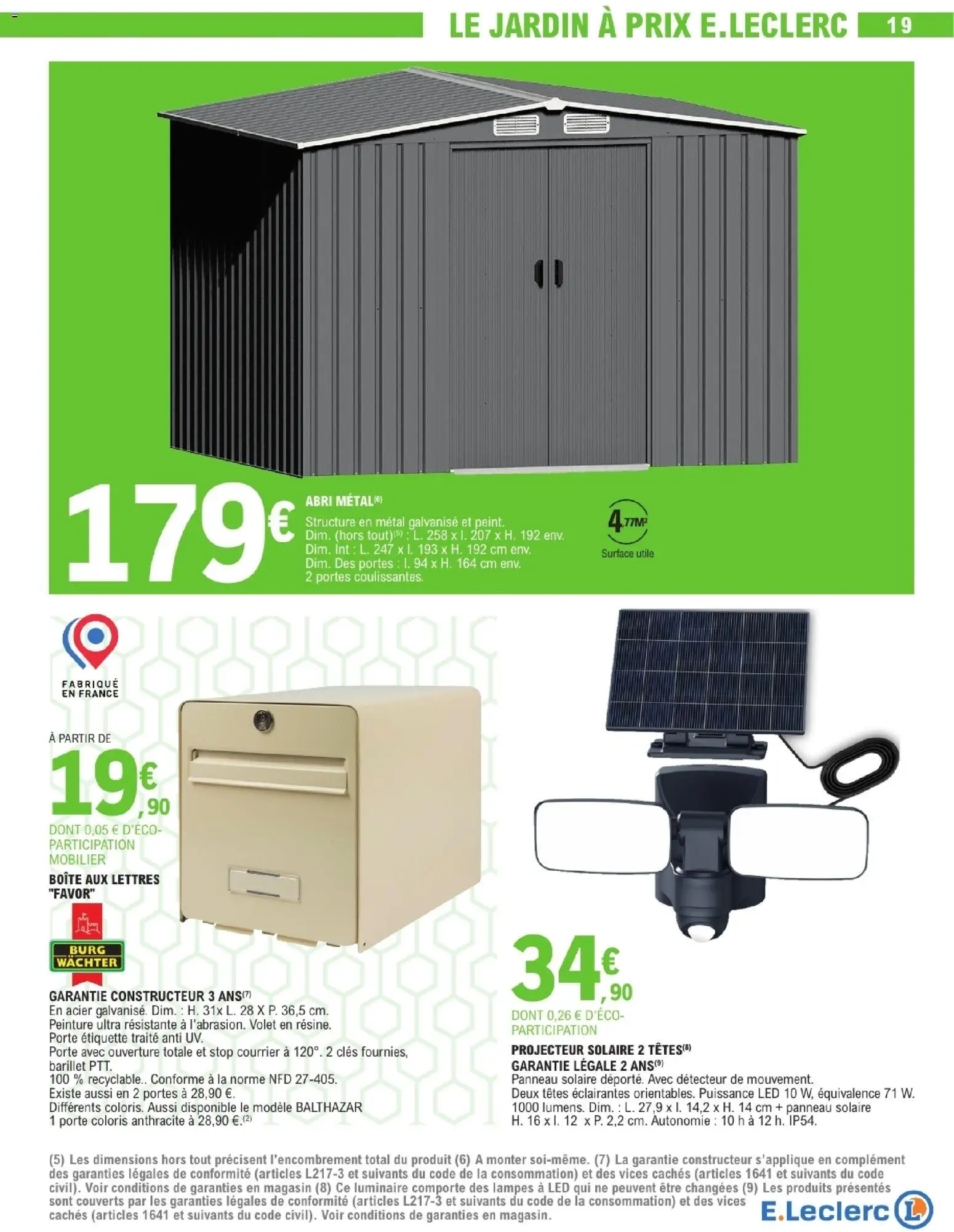 {H1} | Page: 19 | Produits: Projecteur solaire, Porte, Portes, Panneau solaire