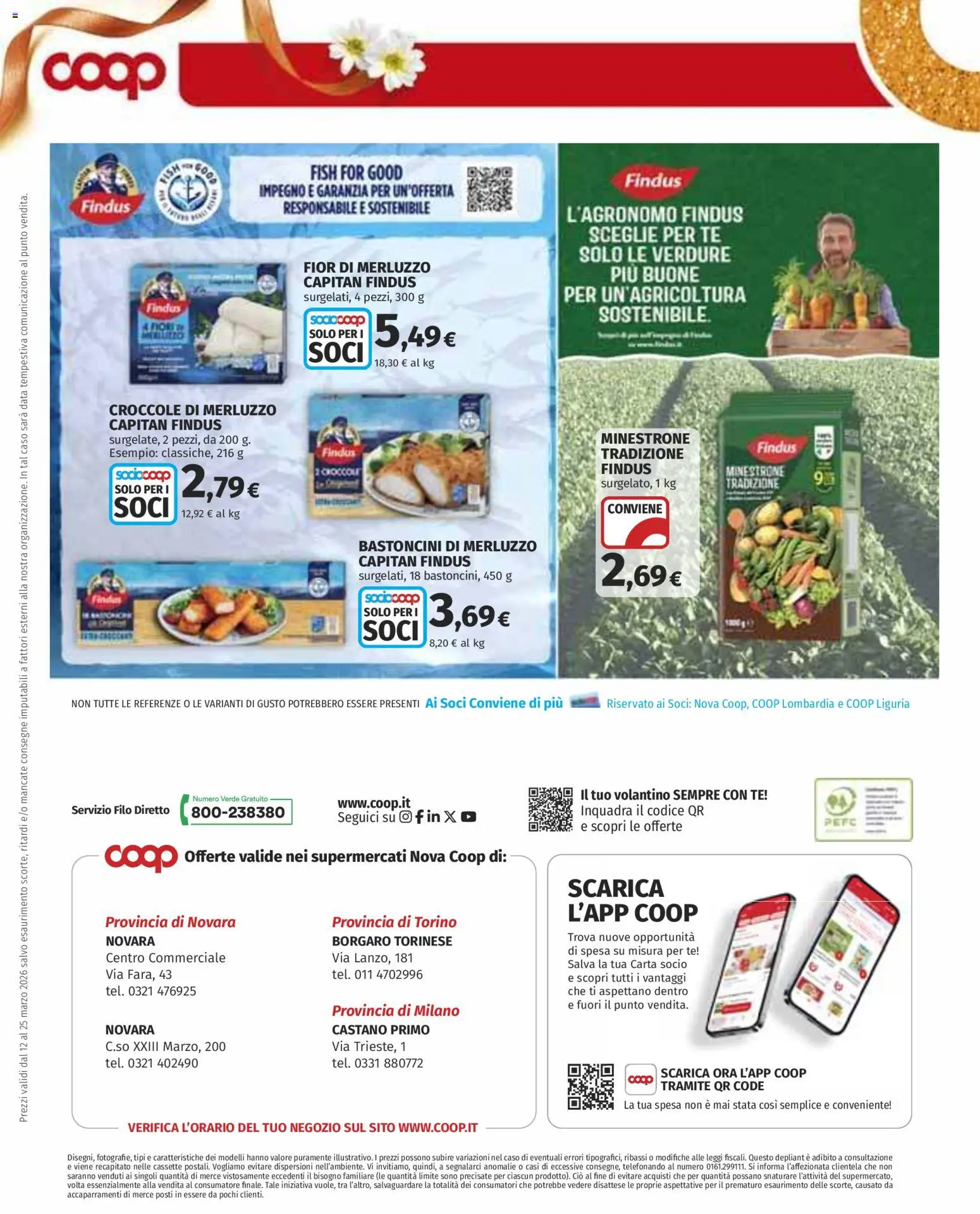 Volantino COOP del 12.03.2026 | Pagina: 10 | Prodotti: Minestrone, Merluzzo, Verdure, Data