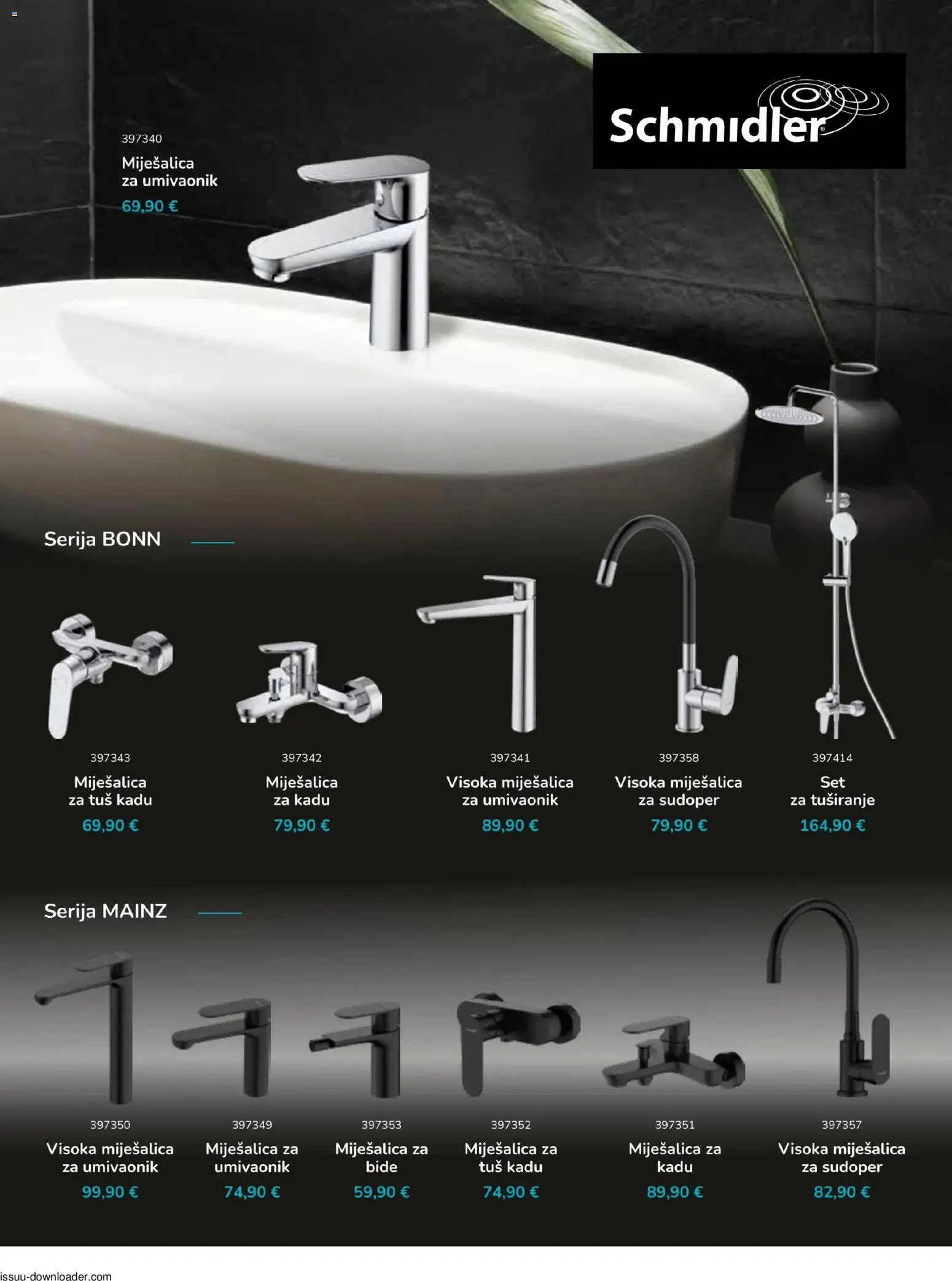 Pevex katalog | vrijedi od 08.01.2026 | Stranica: 15 | Proizvodi: Umivaonik, Tuš