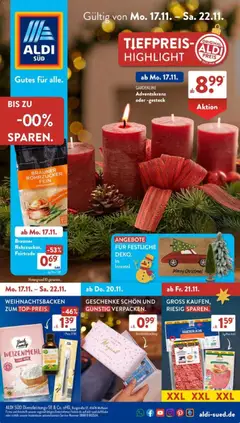 Aldi Süd Prospekt 	 ab 17.11.2025 gültig