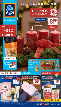Aldi Süd Prospekt 	 ab 17.11.2025 gültig