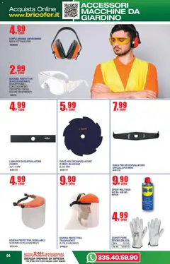 Anteprima del volantino Bricofer volantino Primavera Estate valido a partire dal 14.04.2026 | Pagina: 94 | Prodotti: Bovino, Schermo, Guanti, Occhiali