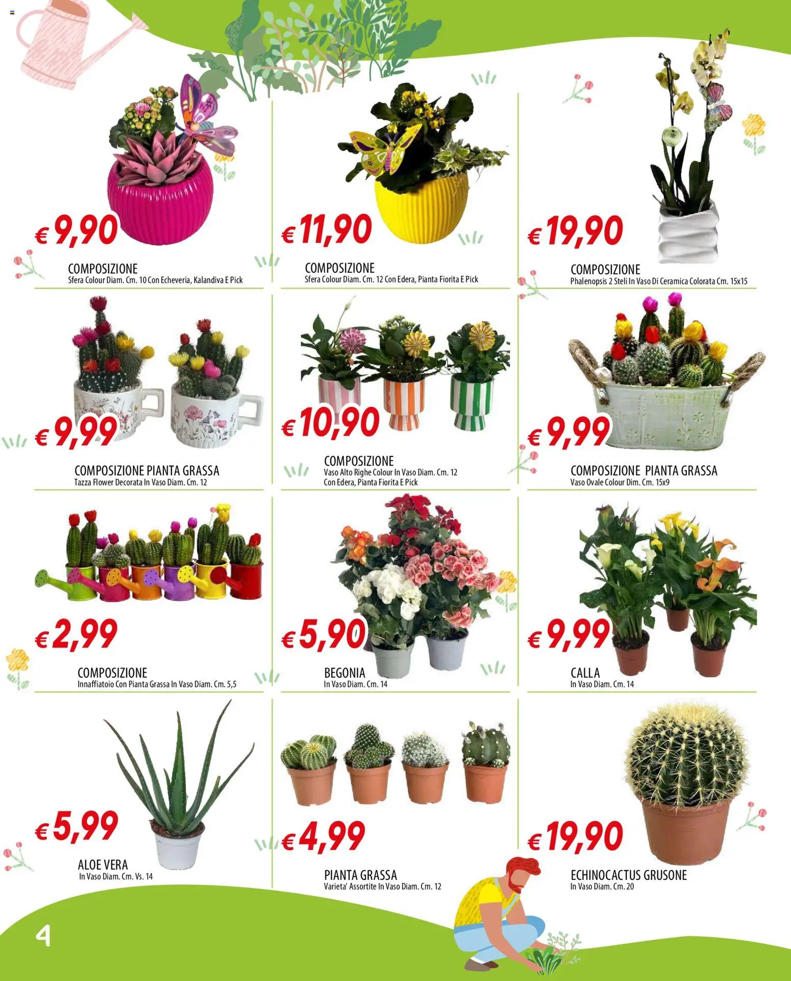 Volantino Famila del 12.03.2026 | Pagina: 4 | Prodotti: Aloe vera, Vaso