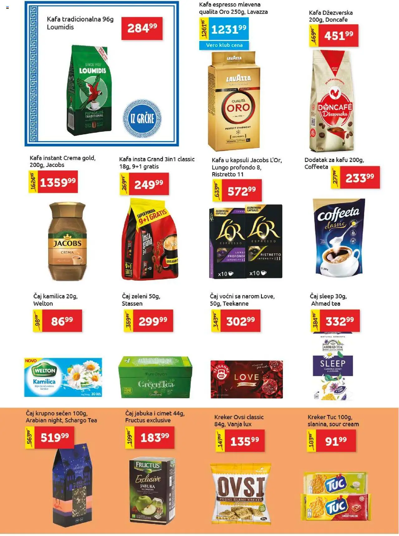 SuperVERO katalog - važi od 16.10.2025 | Strana: 14 | Proizvode: Tuc, Kafa, Lavazza, Čaj