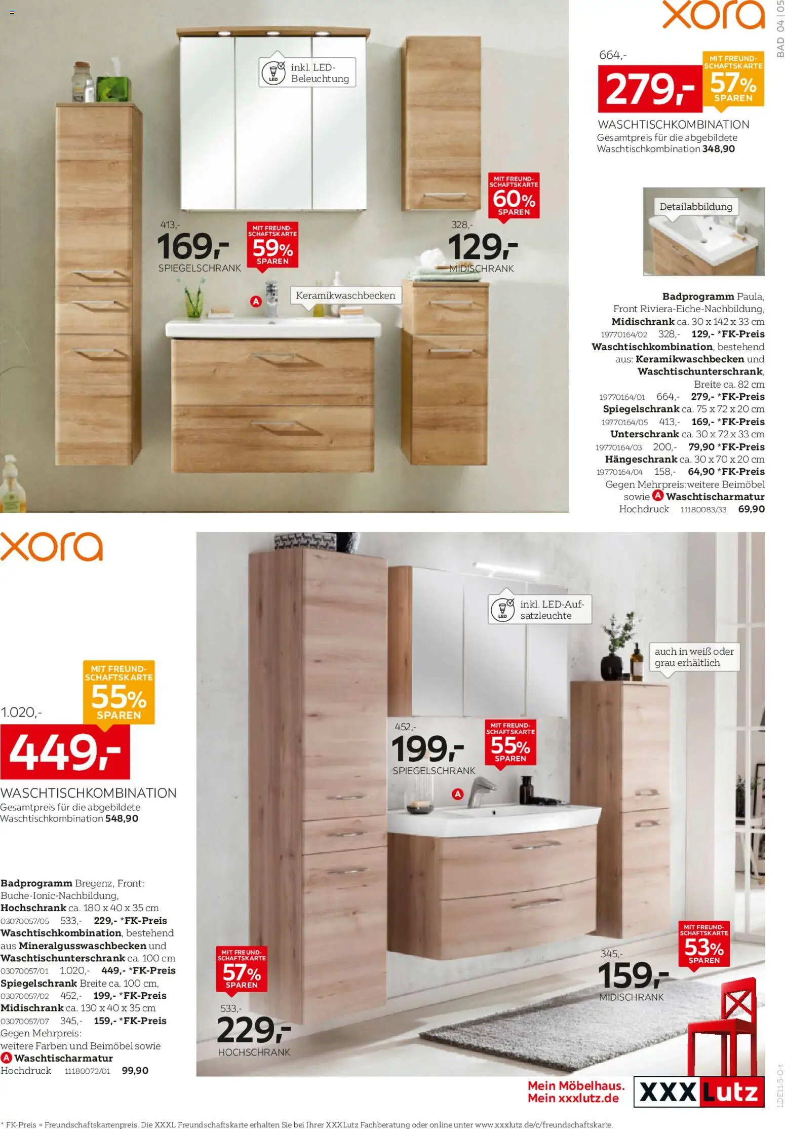 XXXL Lutz Badezimmer-Testerinnen und -Tester gesucht! – gültig ab 26.10.2025 | Seite: 5 | Produkte: Hängeschrank, Unterschrank, Hochschrank, Midischrank