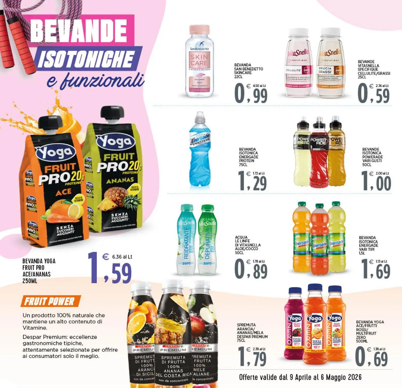Volantino Interspar del 09.04.2026 | Pagina: 4 | Prodotti: Mele, Acqua, Frutta, Ananas