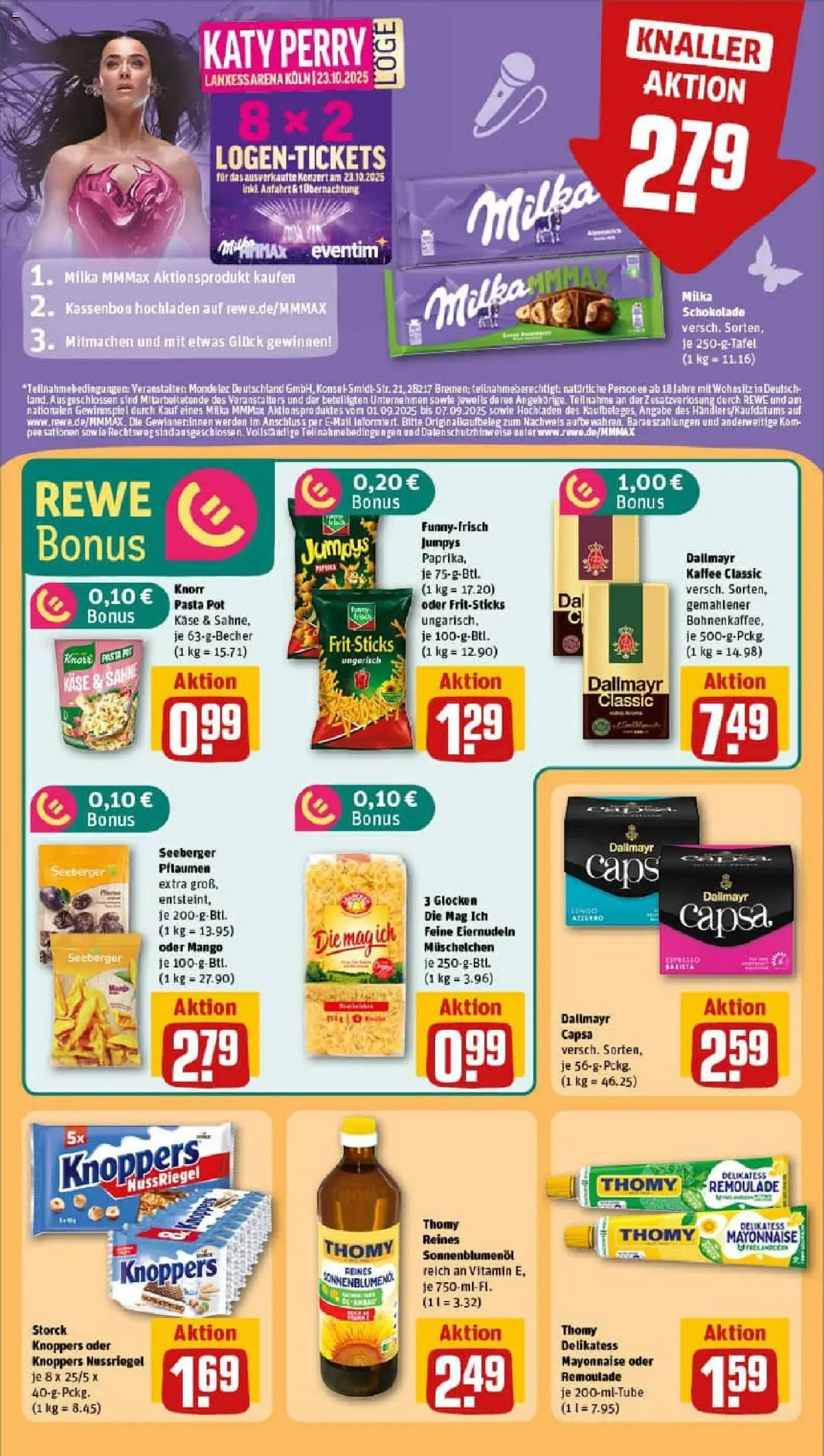 Rewe prospekt Kirchseeon	 – gültig ab 01.09.2025 | Seite: 10 | Produkte: Käse, Sonnenblumenol, Dallmayr, Dallmayr capsa
