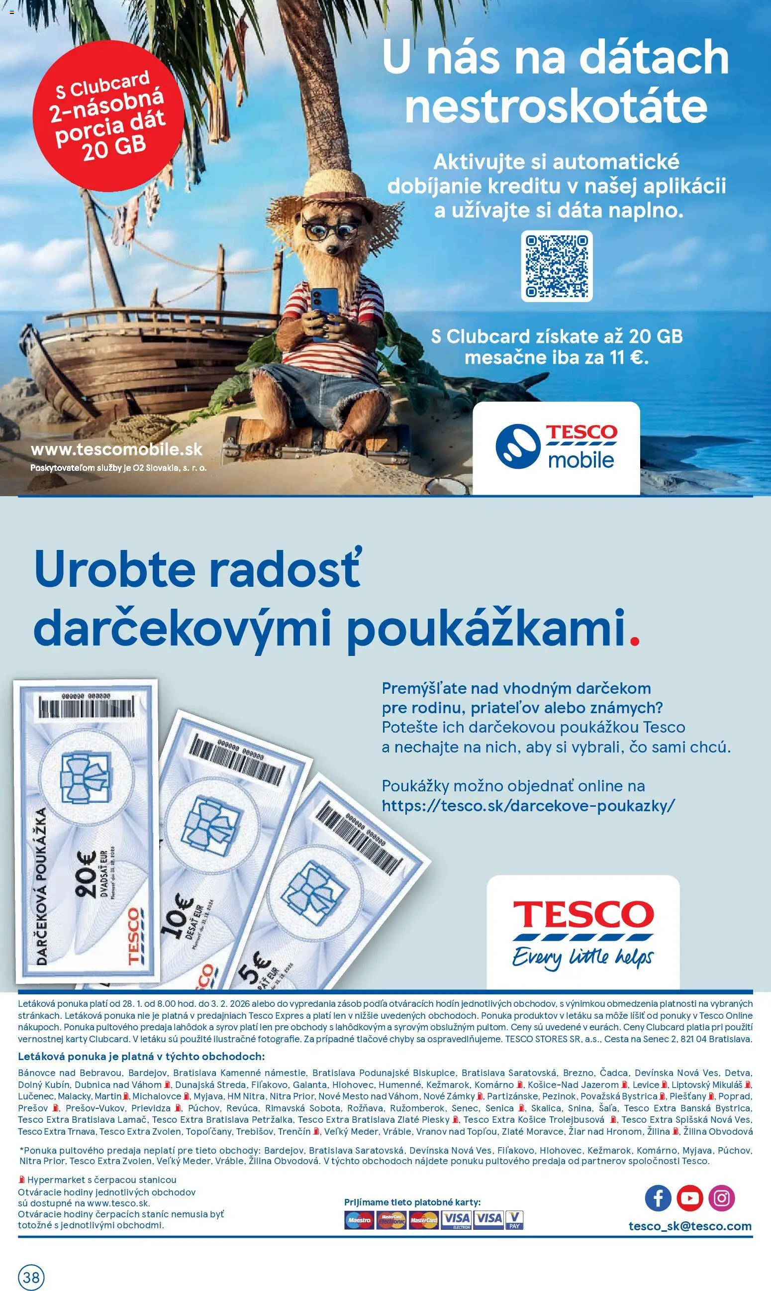 Nové Tesco akcie – leták je platný od 28.01.2026 | Strana: 38 | Produkty: Hodiny