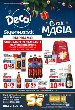 Anteprima del volantino Decò Nuova Apertura Giugliano in Campania catalogo valido a partire dal 02.12.2025