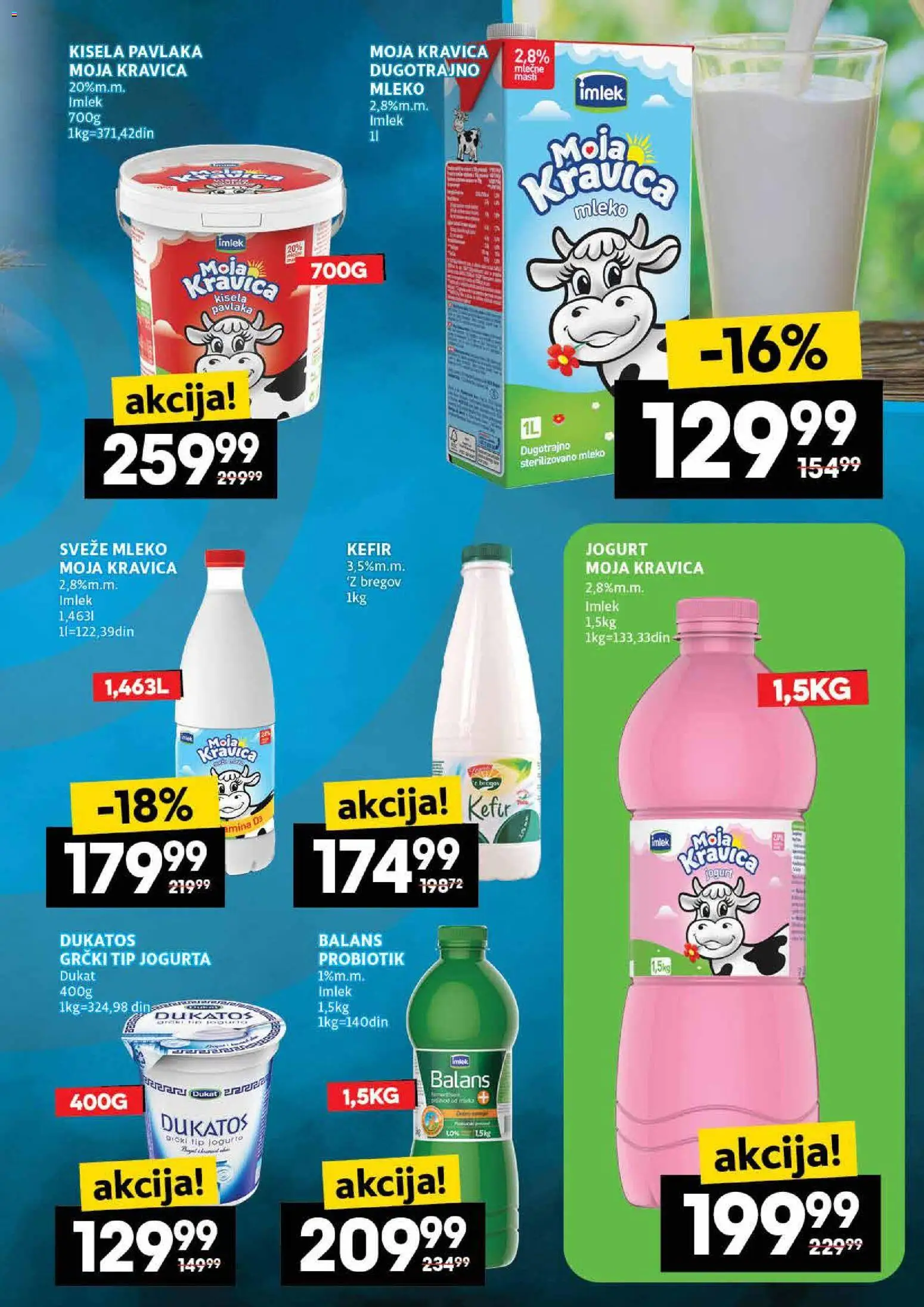 Roda katalog - važi od 30.10.2025 | Strana: 11 | Proizvode: Dukatos, Moja kravica, Mleko, Pavlaka